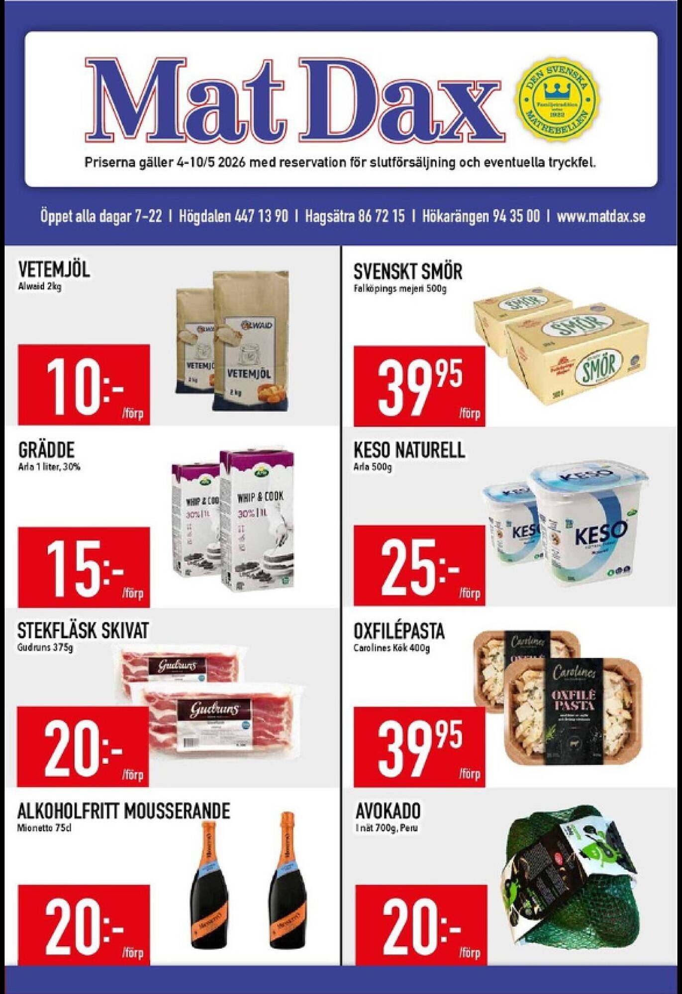 Matdax reklamblad