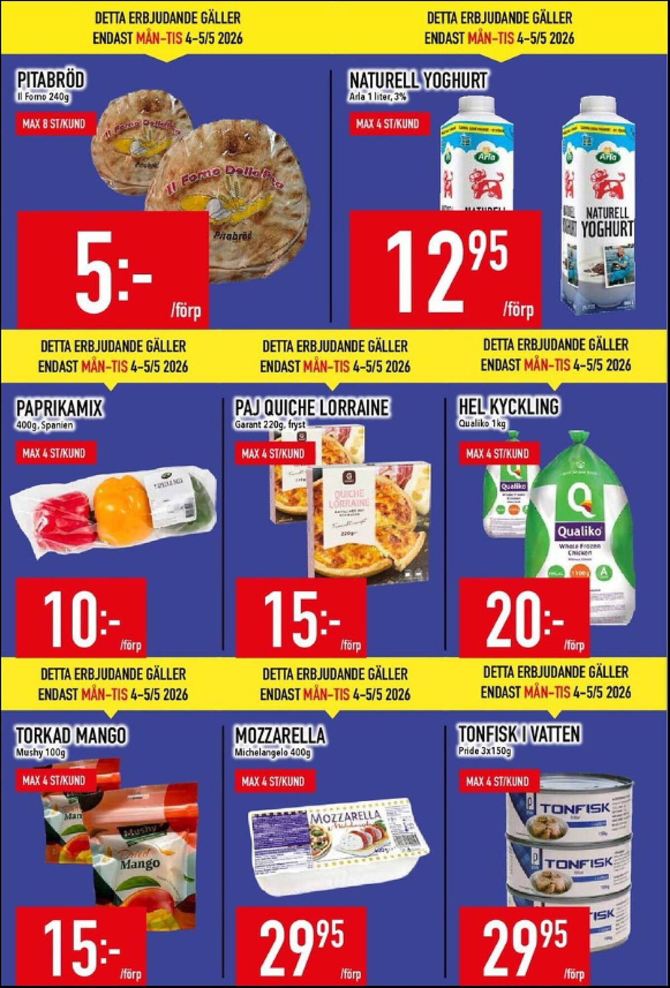 Matdax reklamblad