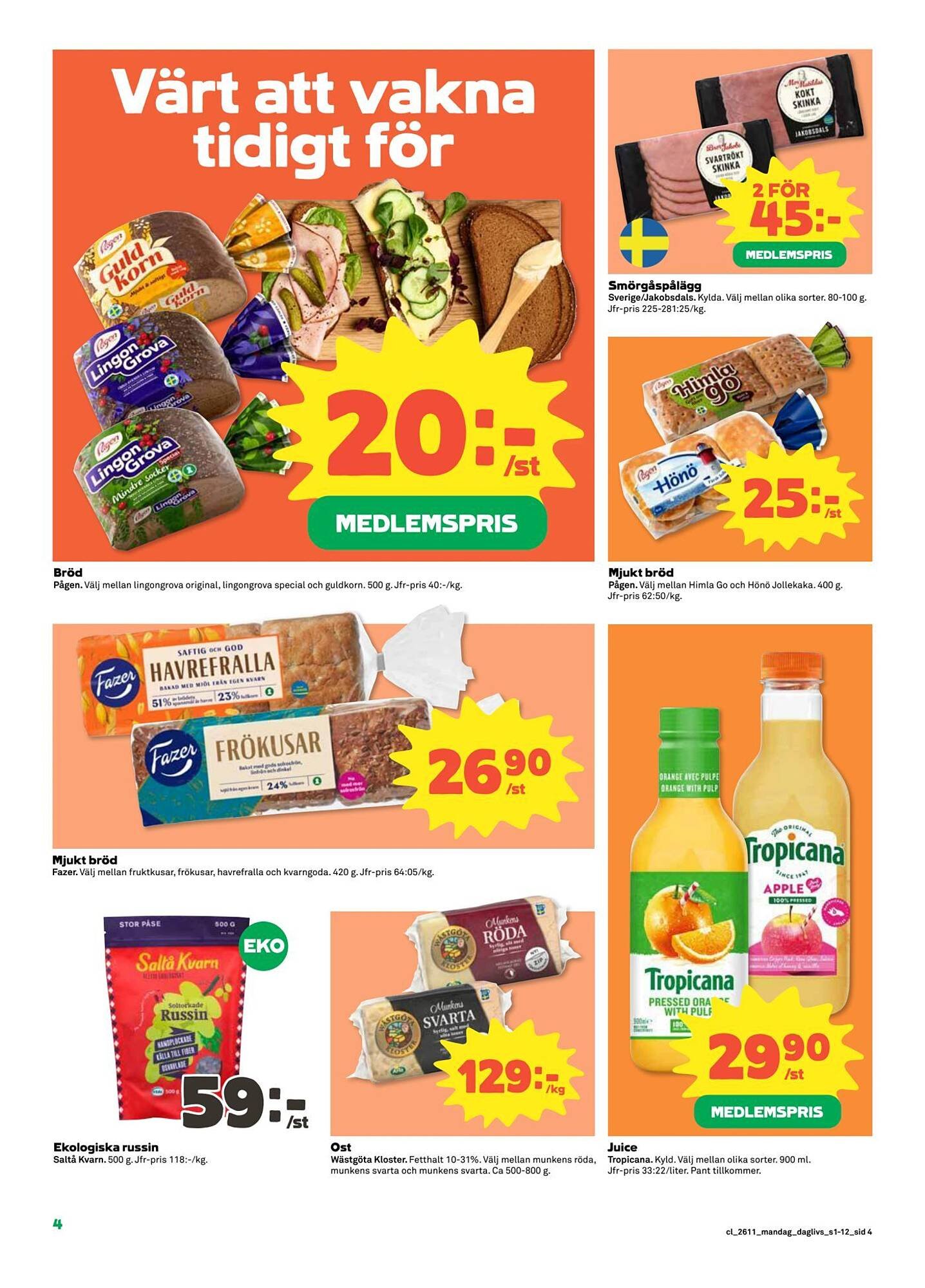 Coop Daglivs reklamblad