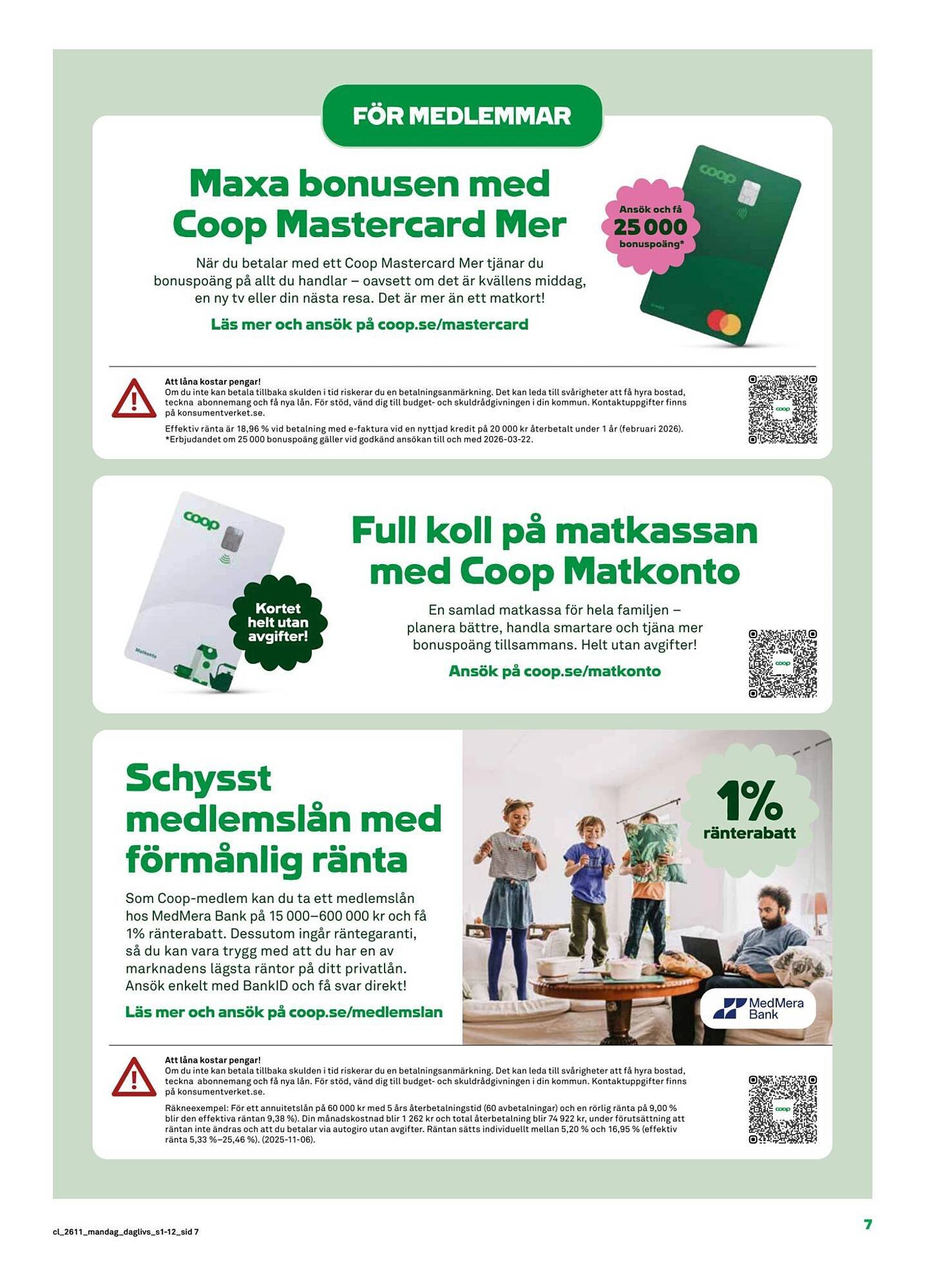 Coop Daglivs reklamblad