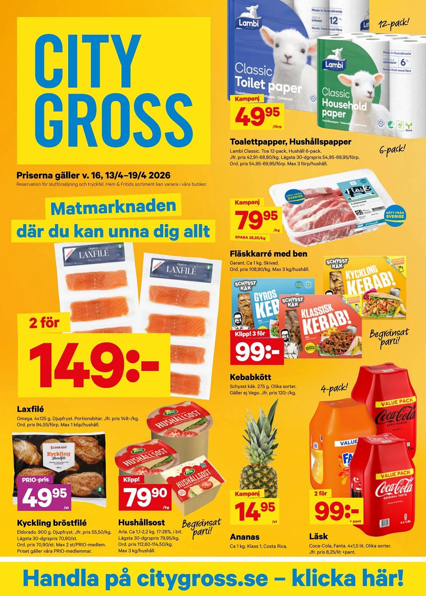 City Gross reklamblad