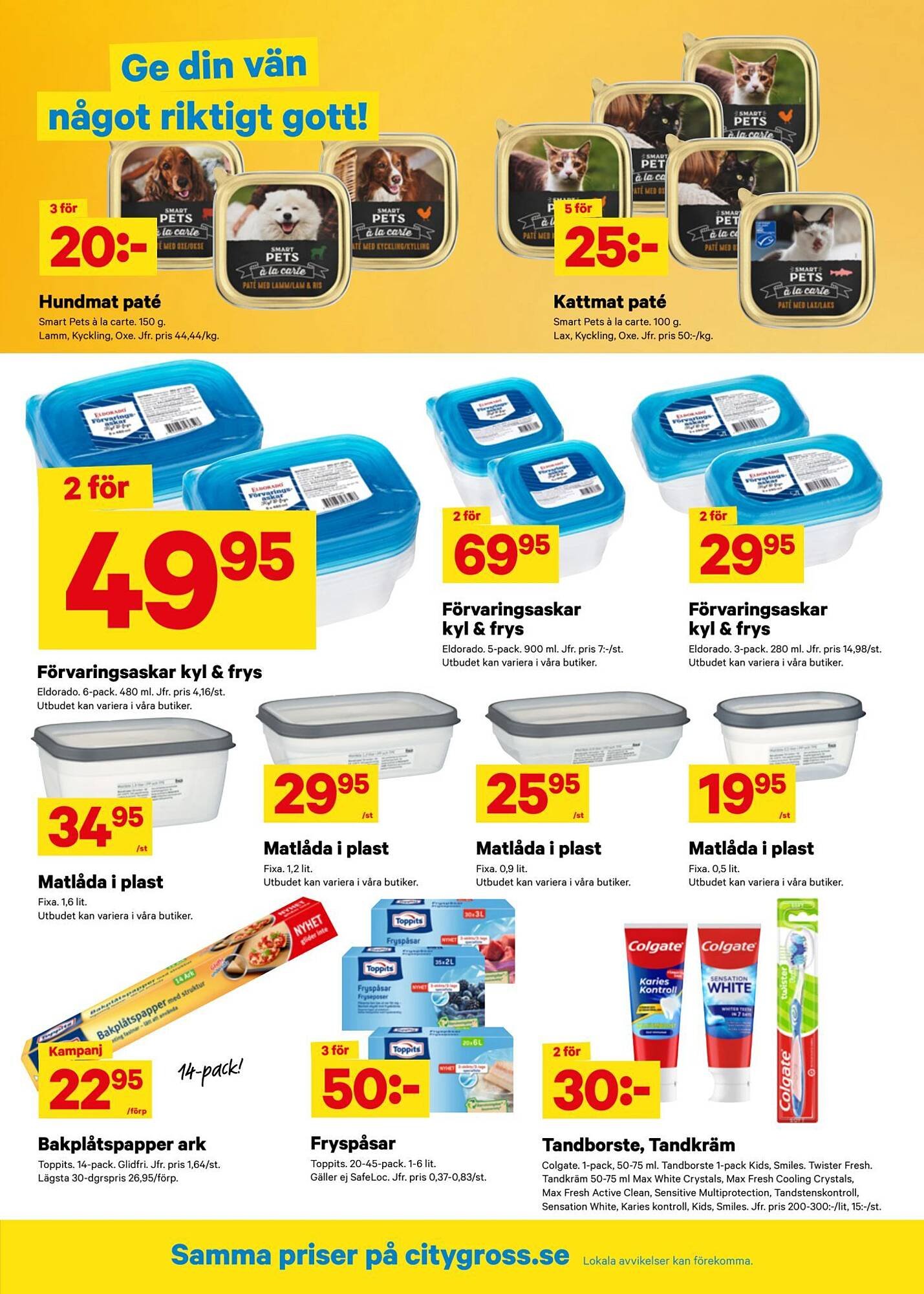 City Gross reklamblad