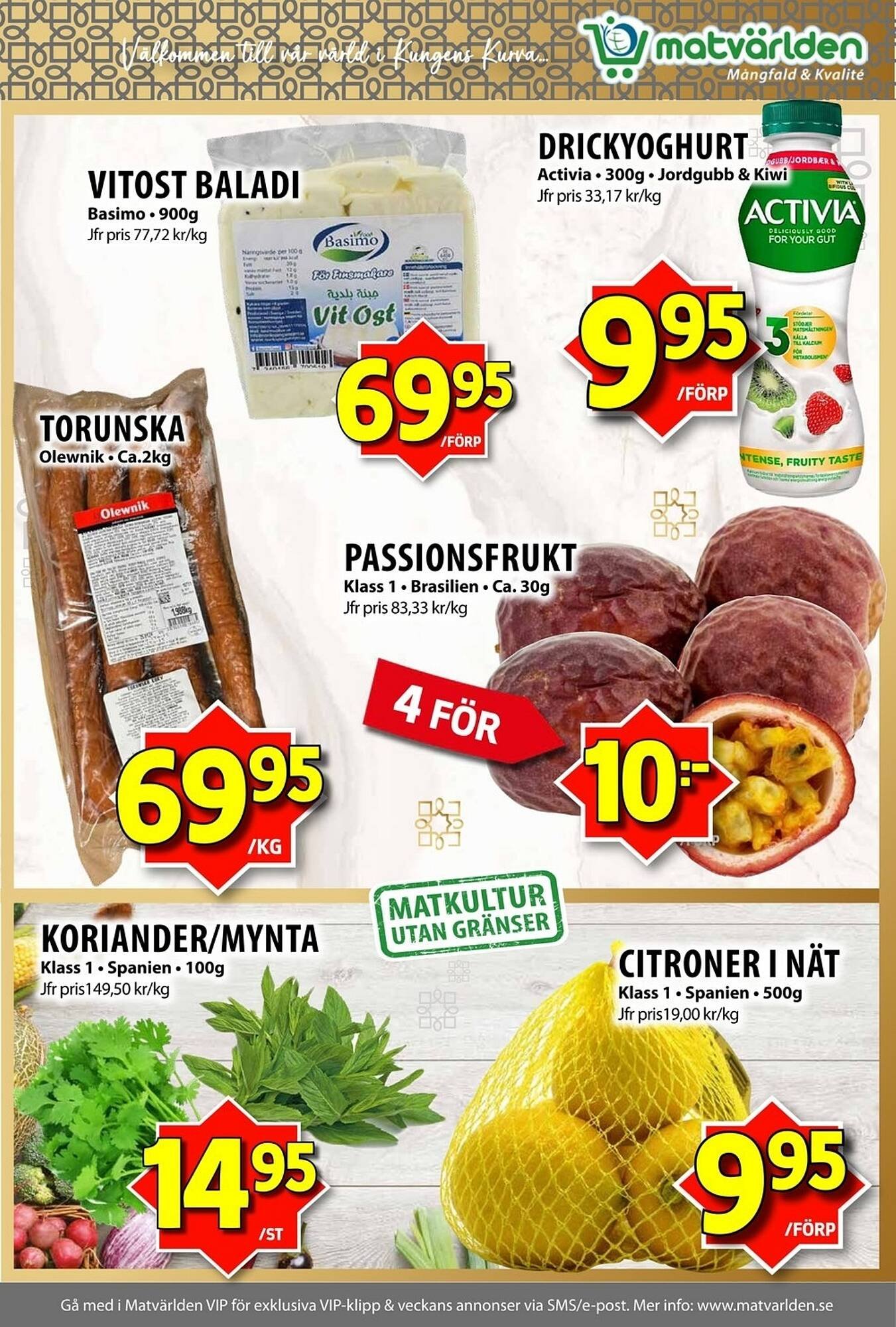 Matvärlden Tensta reklamblad