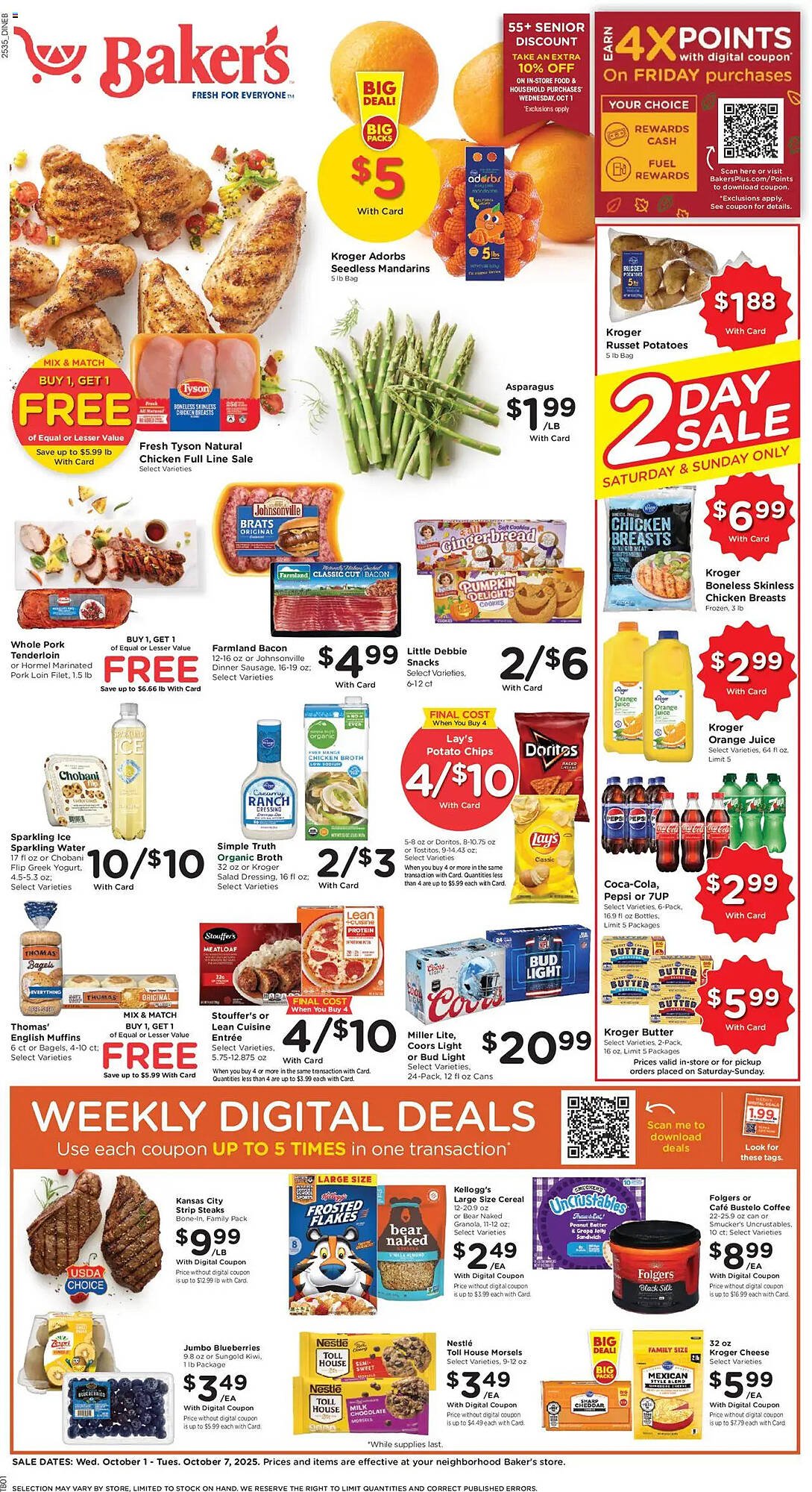 Baker&#039;s weekly ad (2025-10-01 - 2025-10-07) | 1