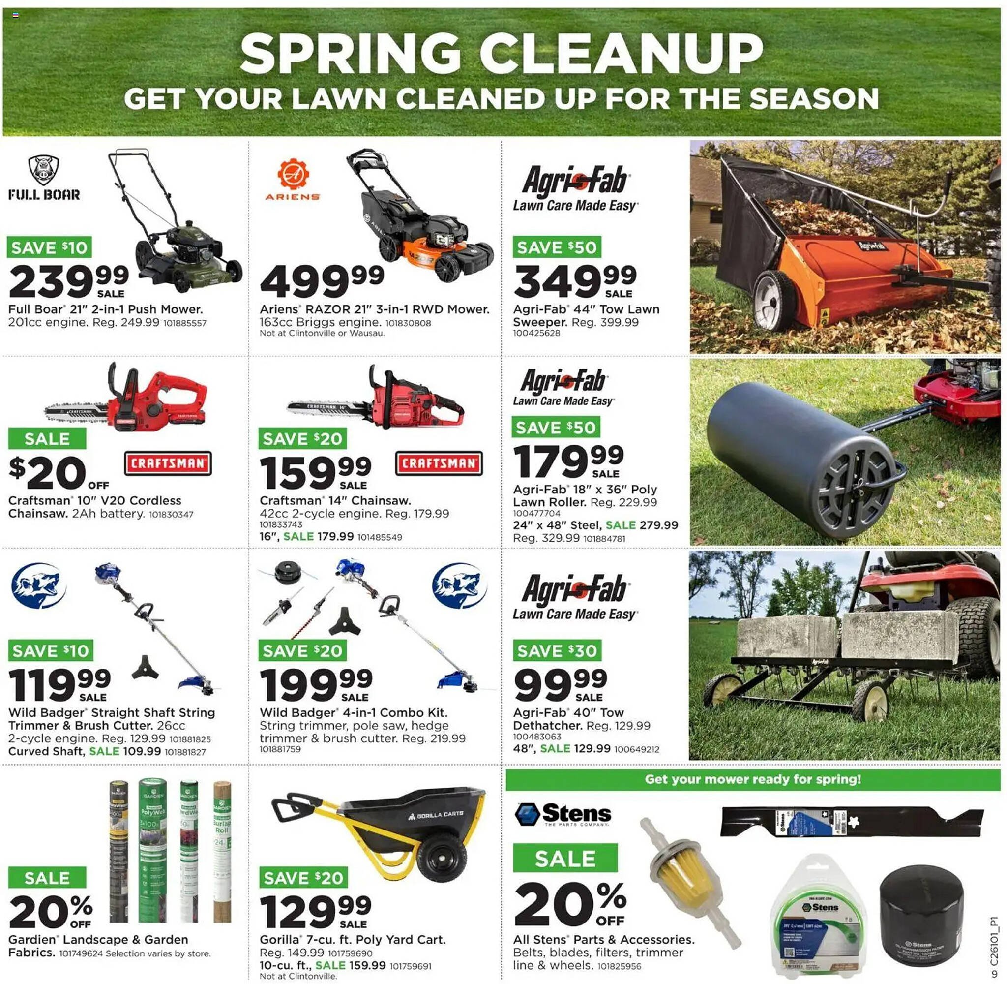Mills Fleet Farm weekly ad
