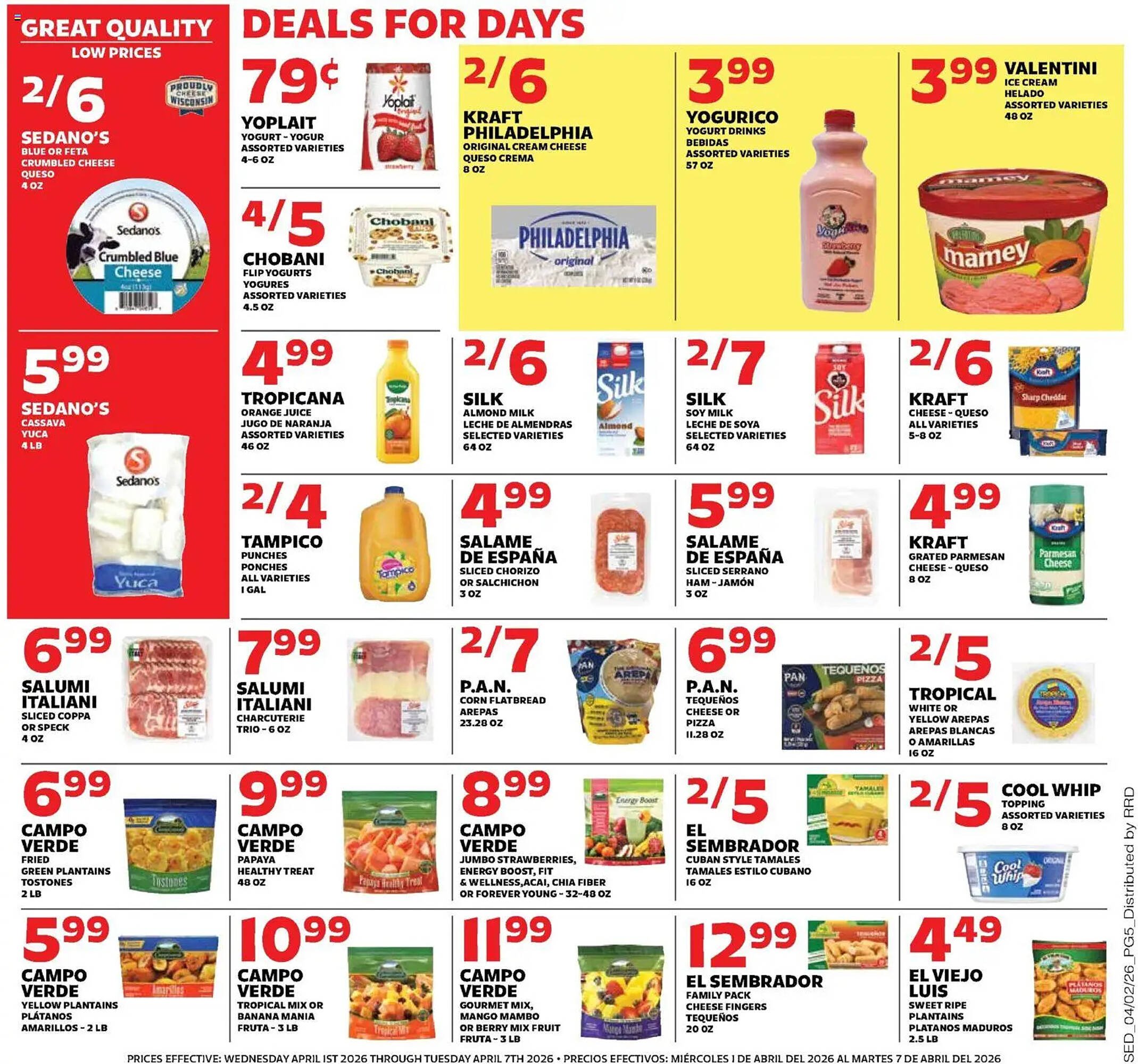 Sedano's weekly ad