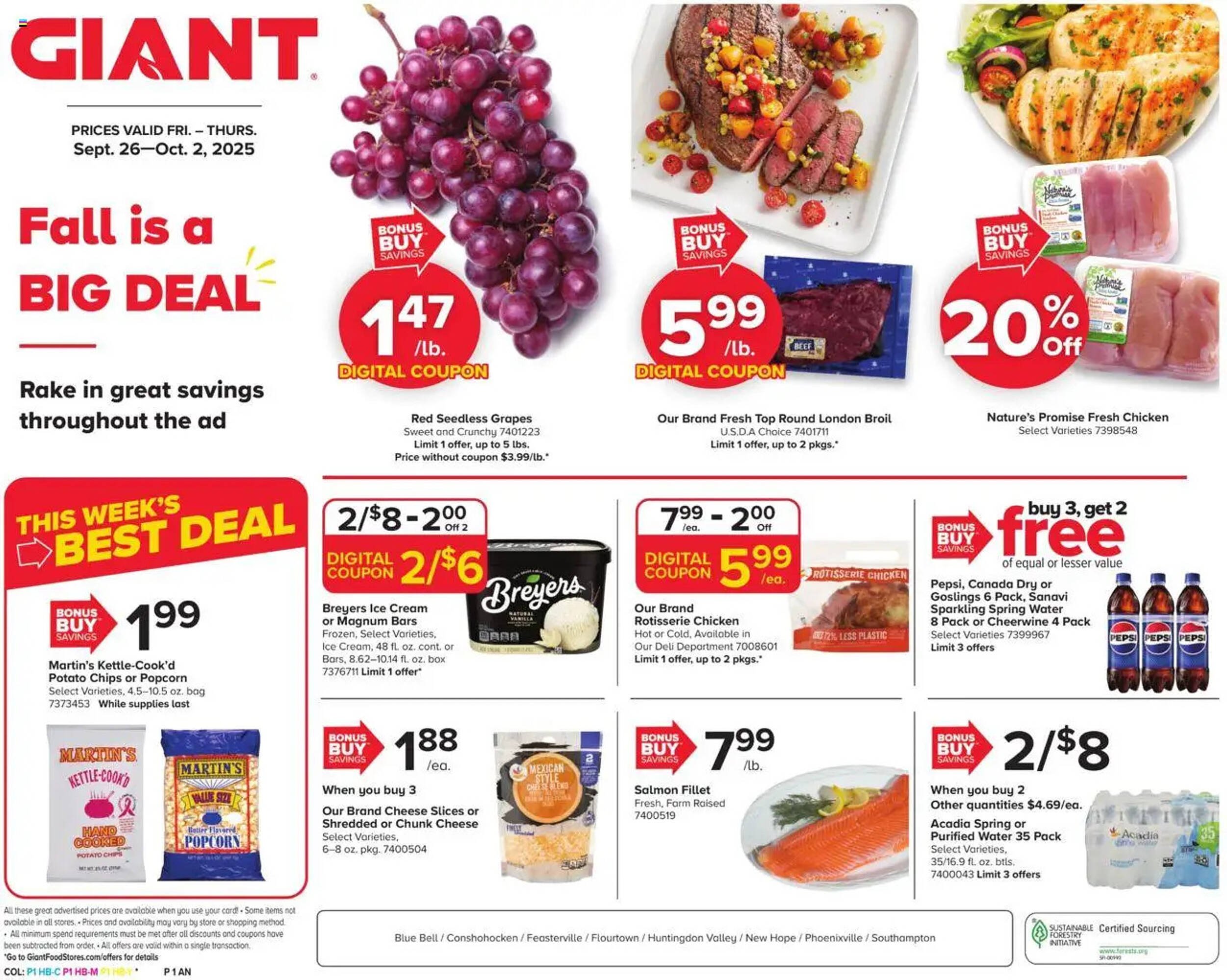 GIANT weekly ad (2025-09-26 - 2025-10-02) | 1
