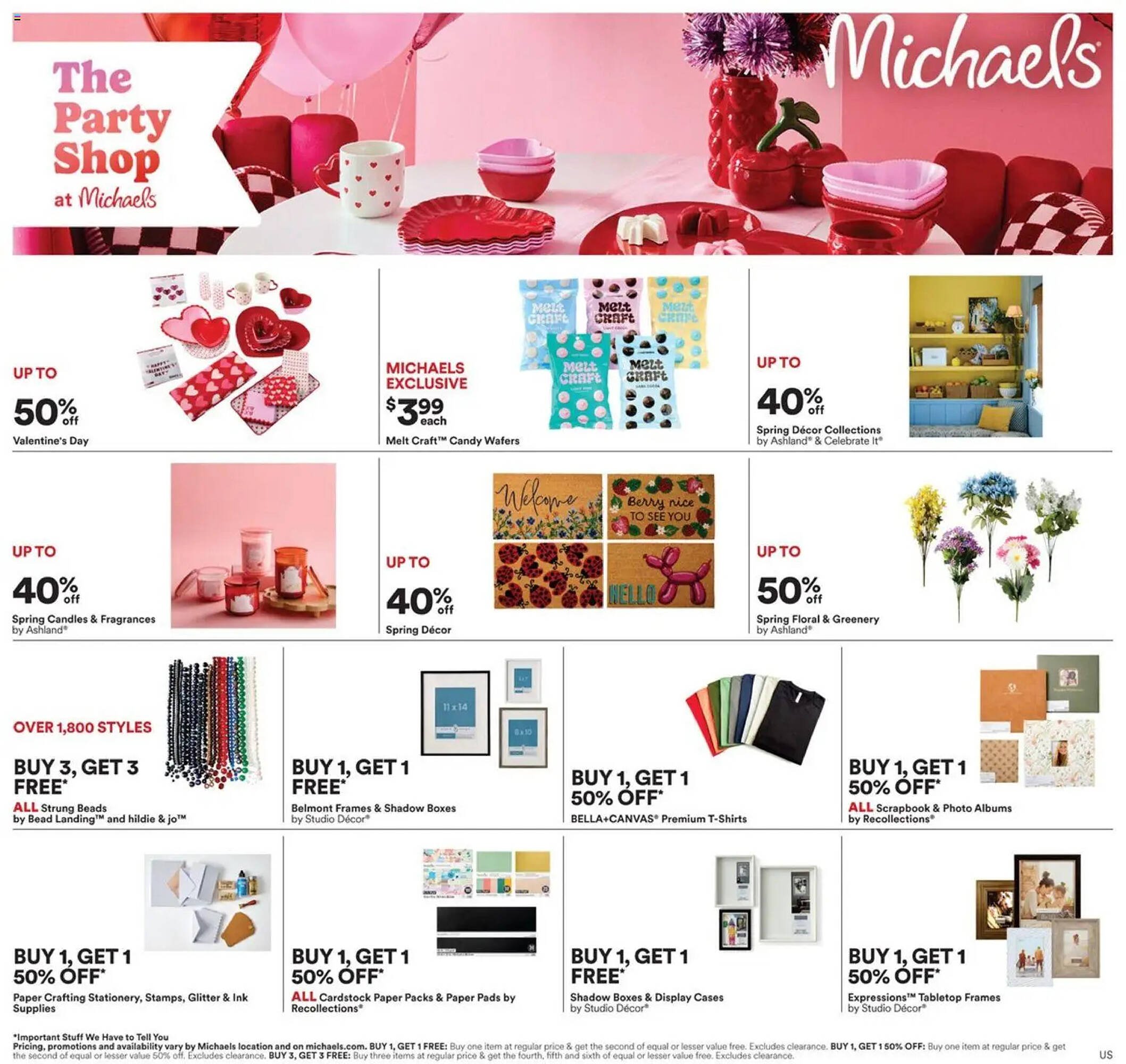 Michaels weekly ad
