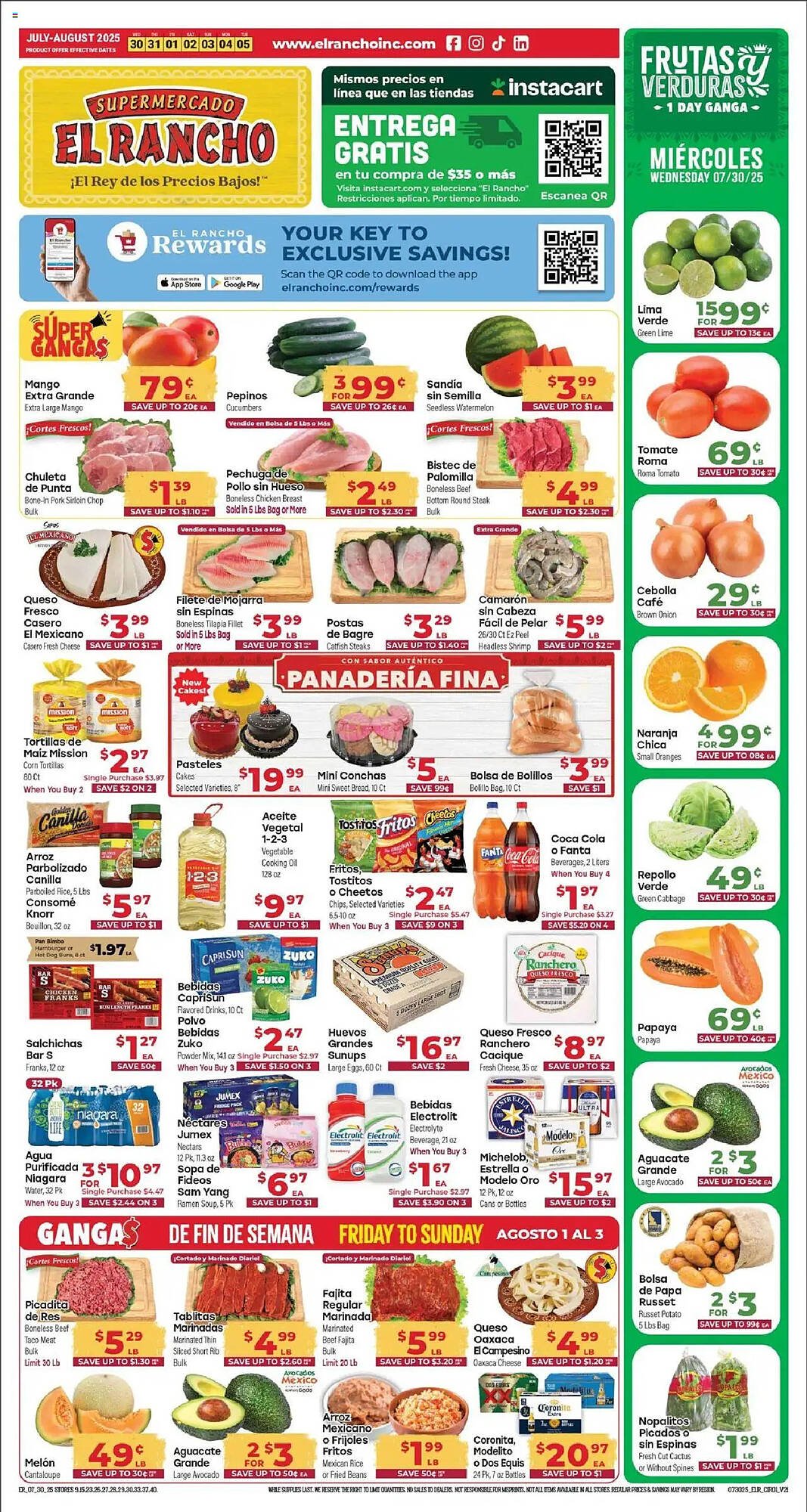 Supermercado El Rancho Weekly Ad (2025-07-30 - 2025-08-05) | 1