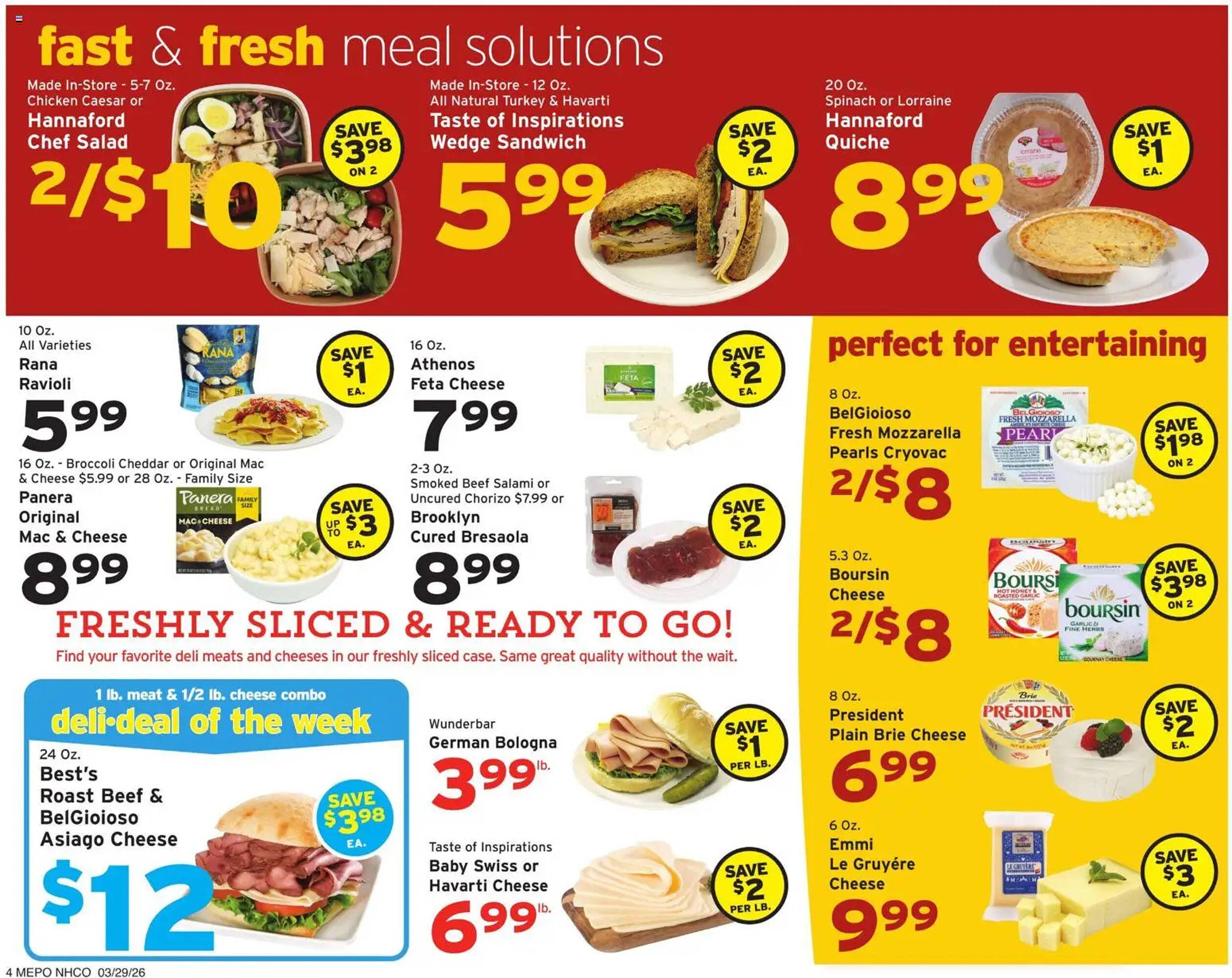 Hannaford flyer