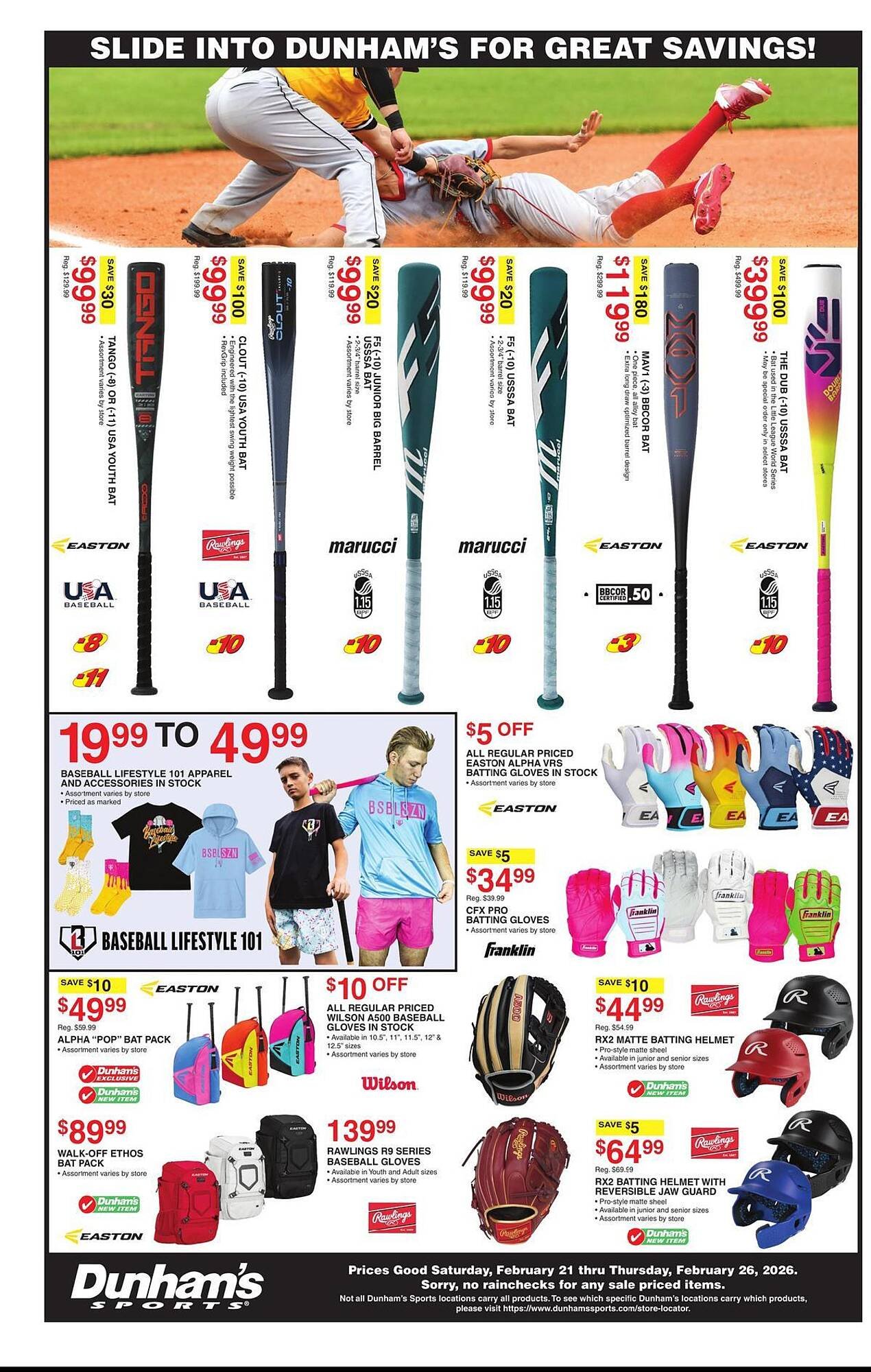 Dunham's Sports weekly ad
