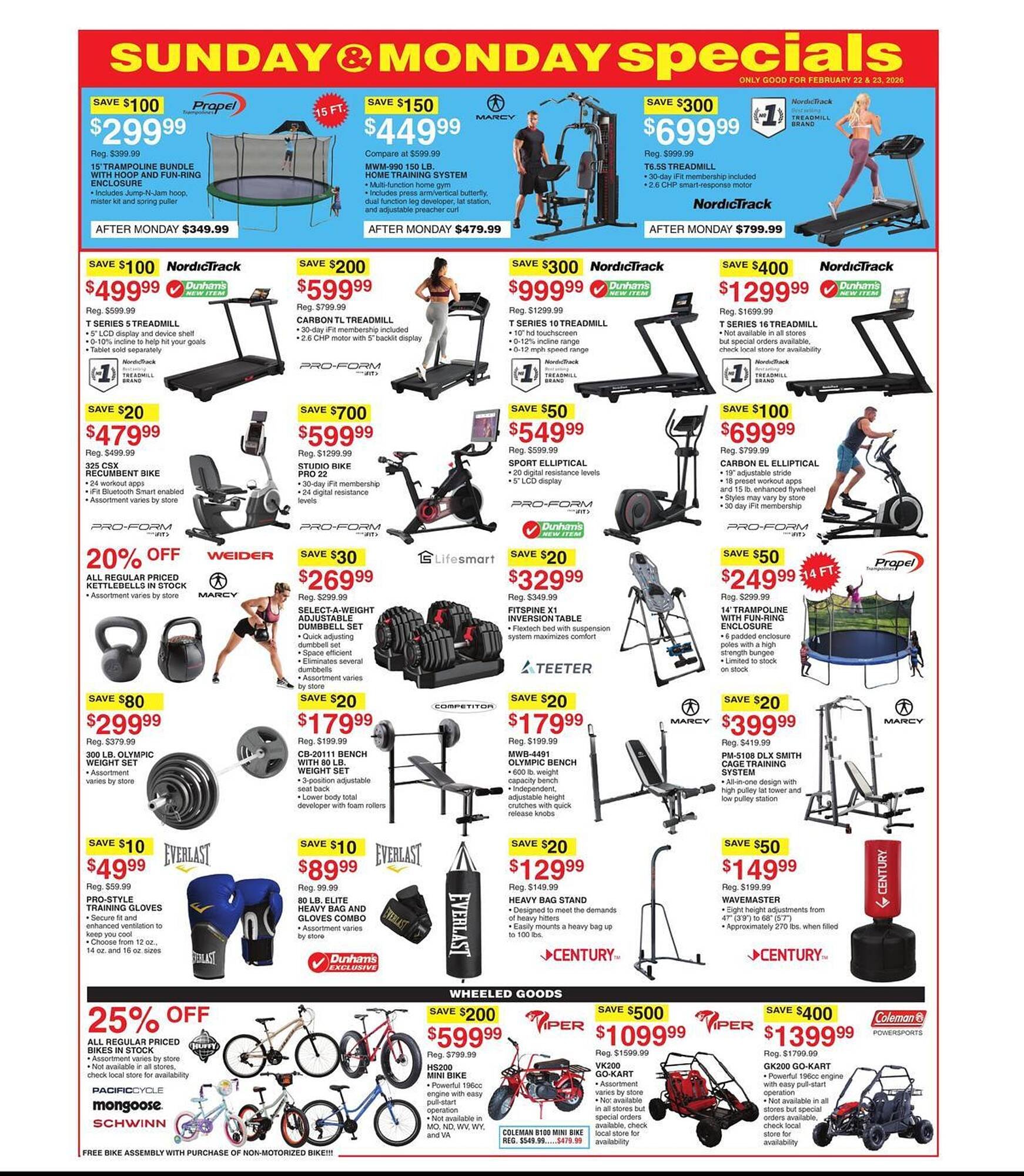Dunham's Sports weekly ad
