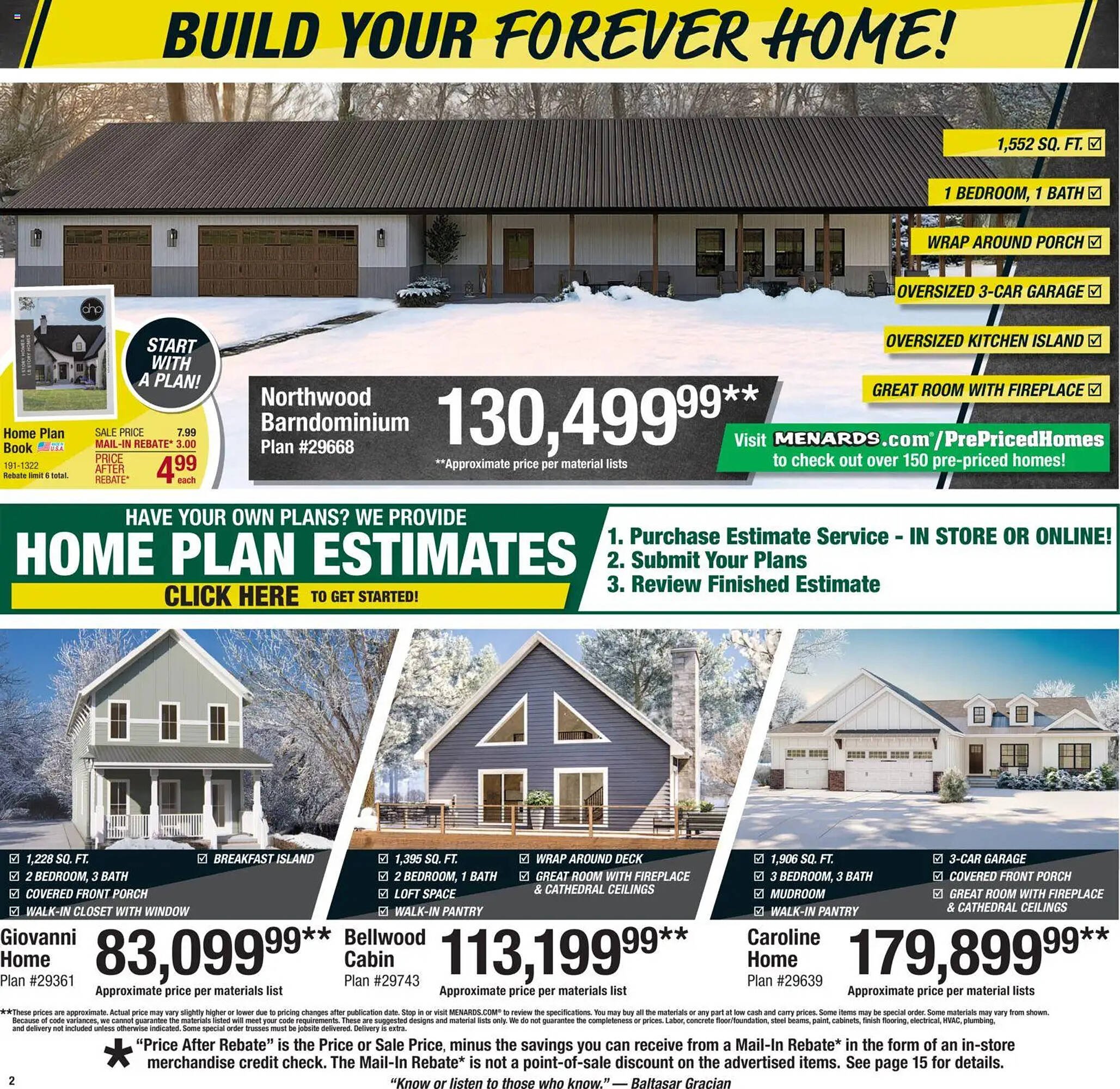 Menards weekly ad