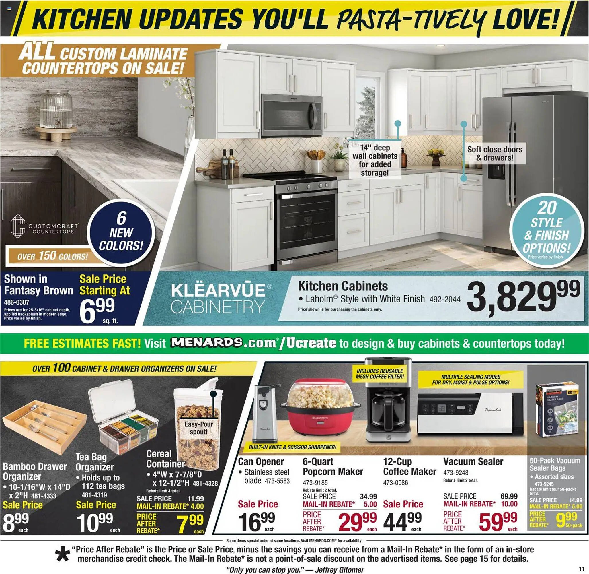 Menards weekly ad