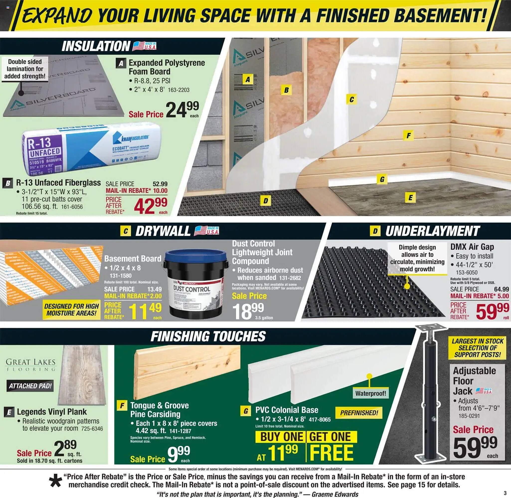 Menards weekly ad