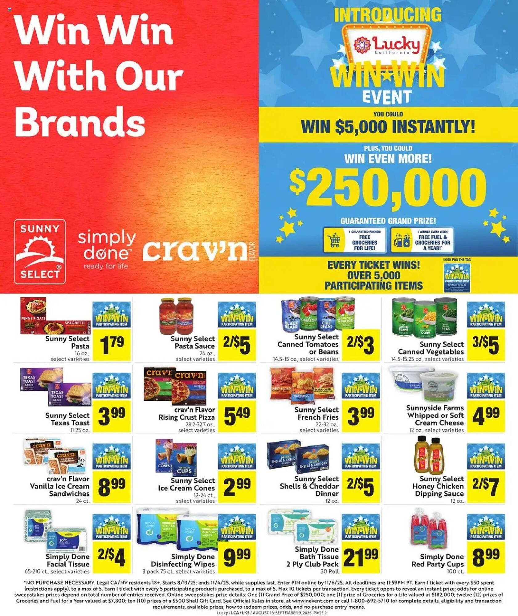 Lucky Supermarkets Weekly Ad (2025-08-13 - 2025-11-04) | 2