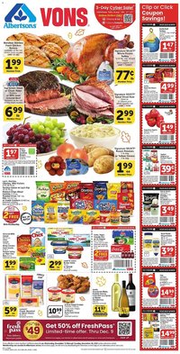 Vons weekly ad (2025-11-12 - 2025-11-18)