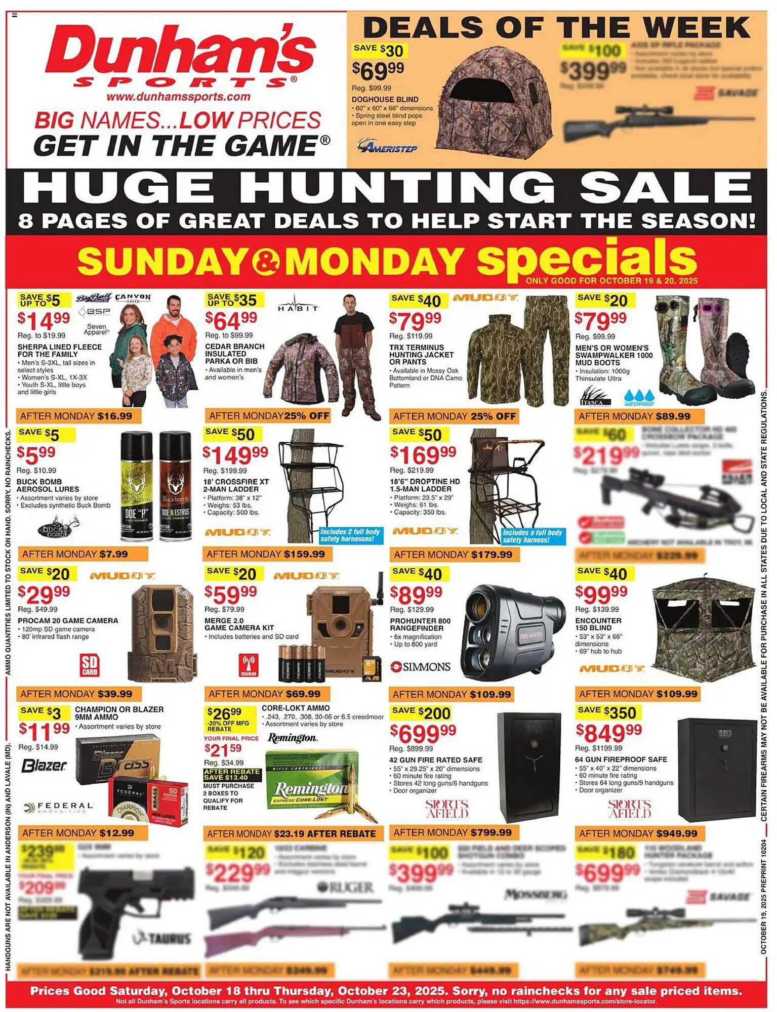 Dunham&#039;s Sports weekly ad (2025-10-18 - 2025-10-24) | 1