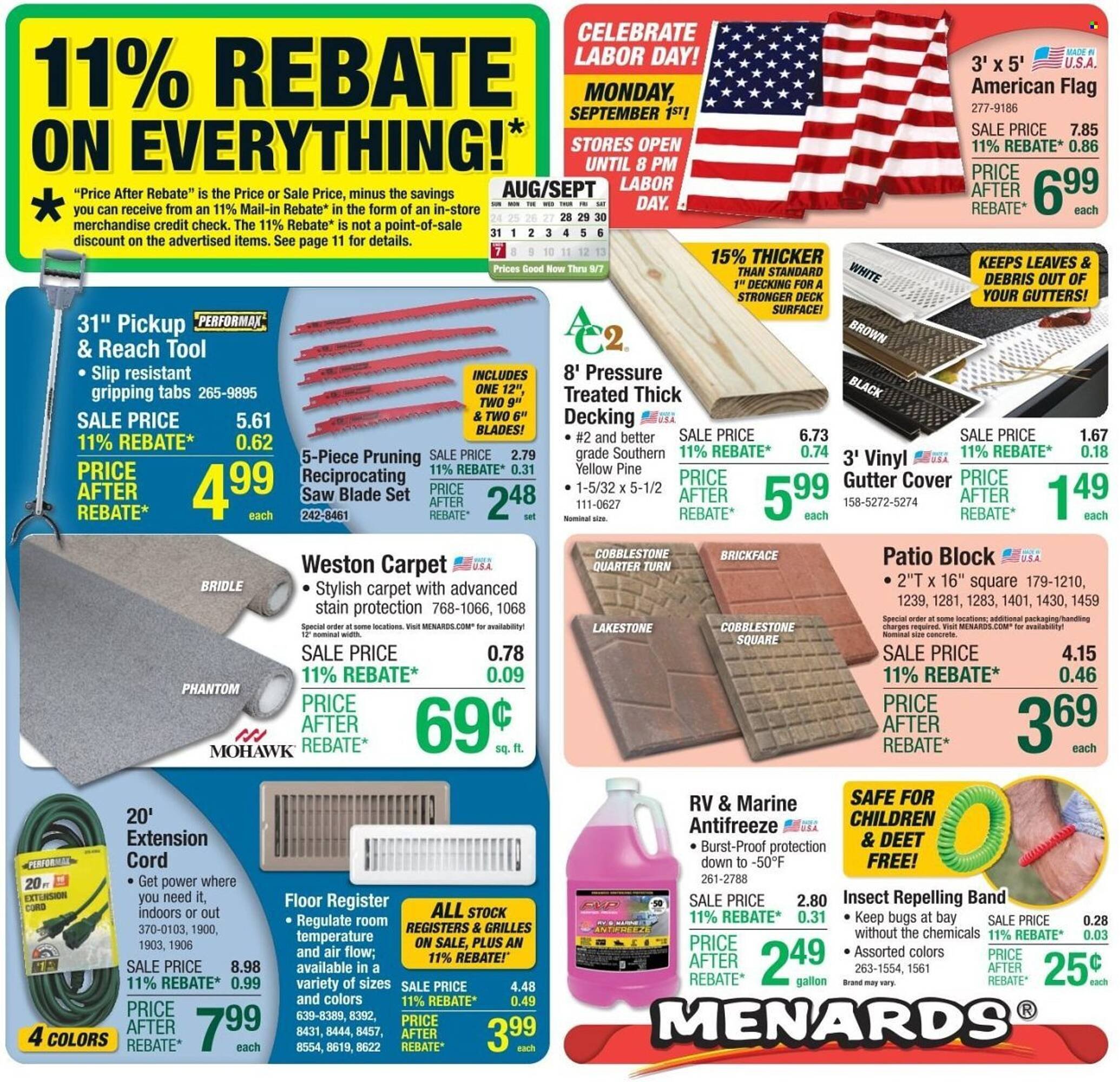 Menards Weekly Ad (2025-08-28 - 2025-09-07) | 1