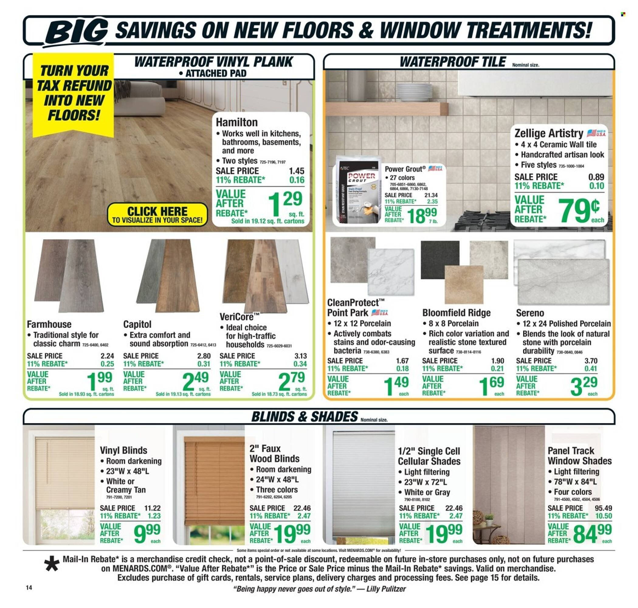 Menards weekly ad