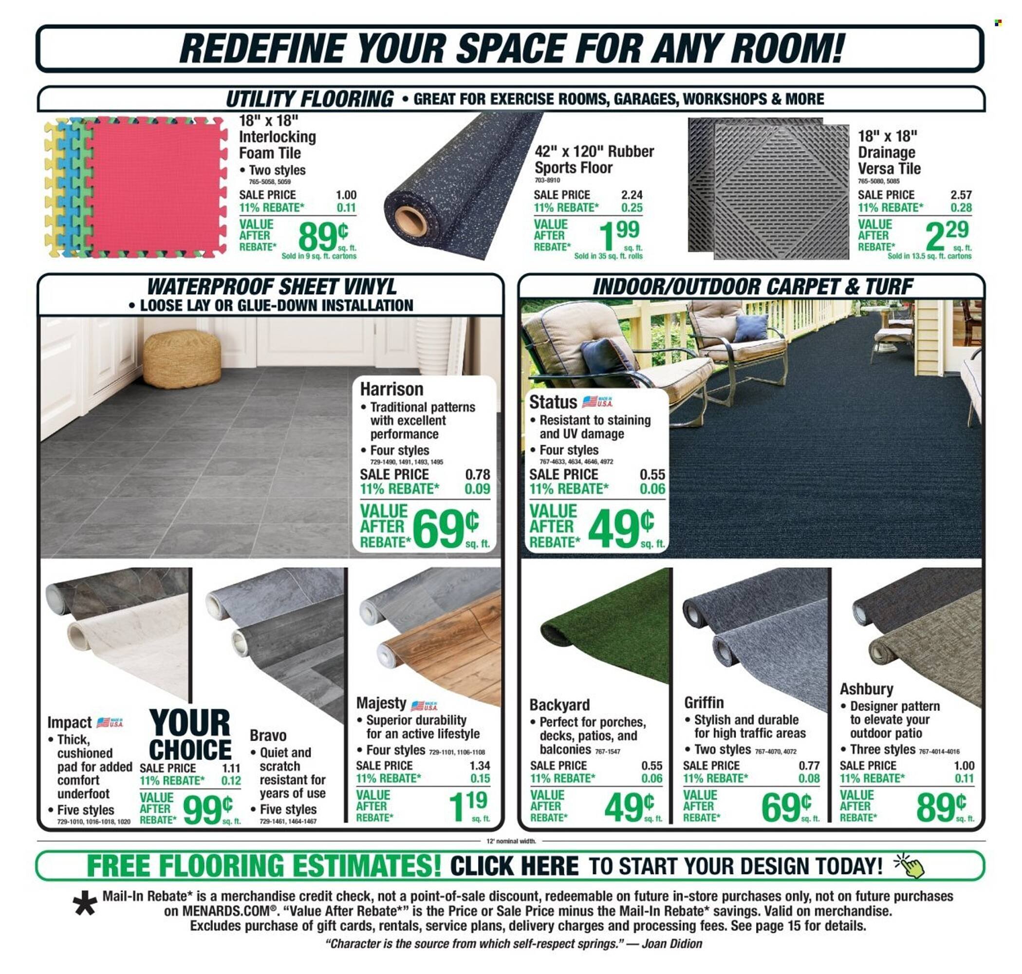 Menards weekly ad