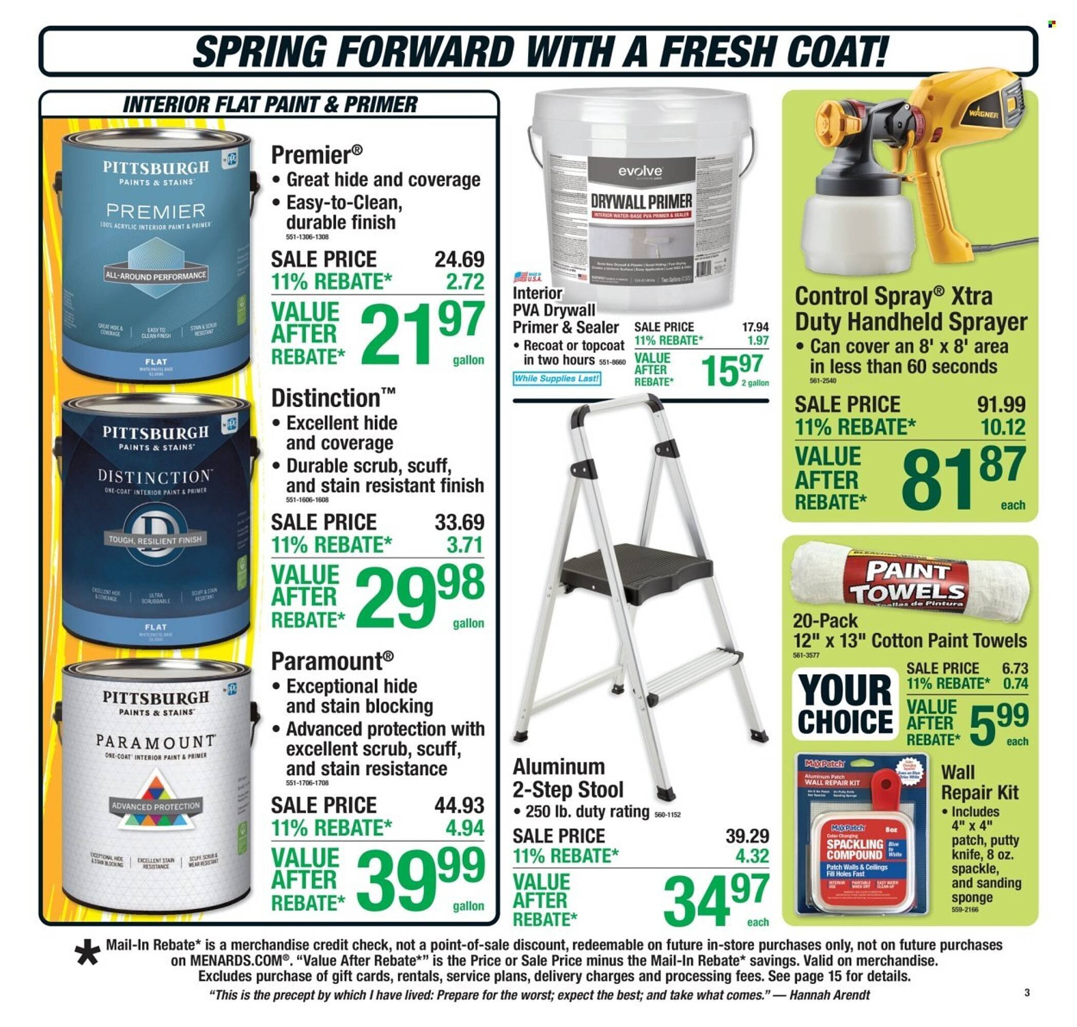 Menards weekly ad