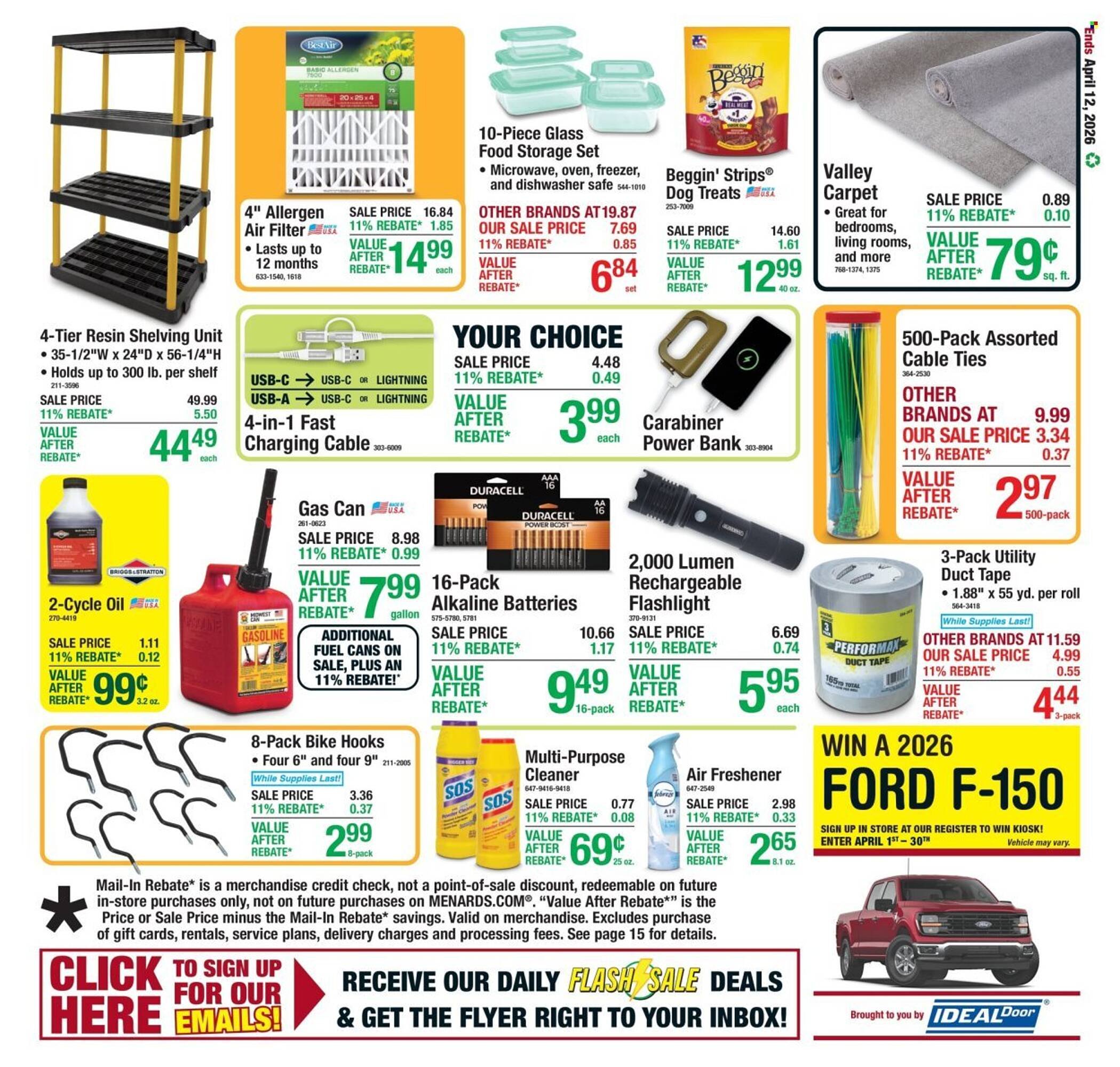 Menards weekly ad