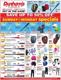 Dunham's Sports weekly ad