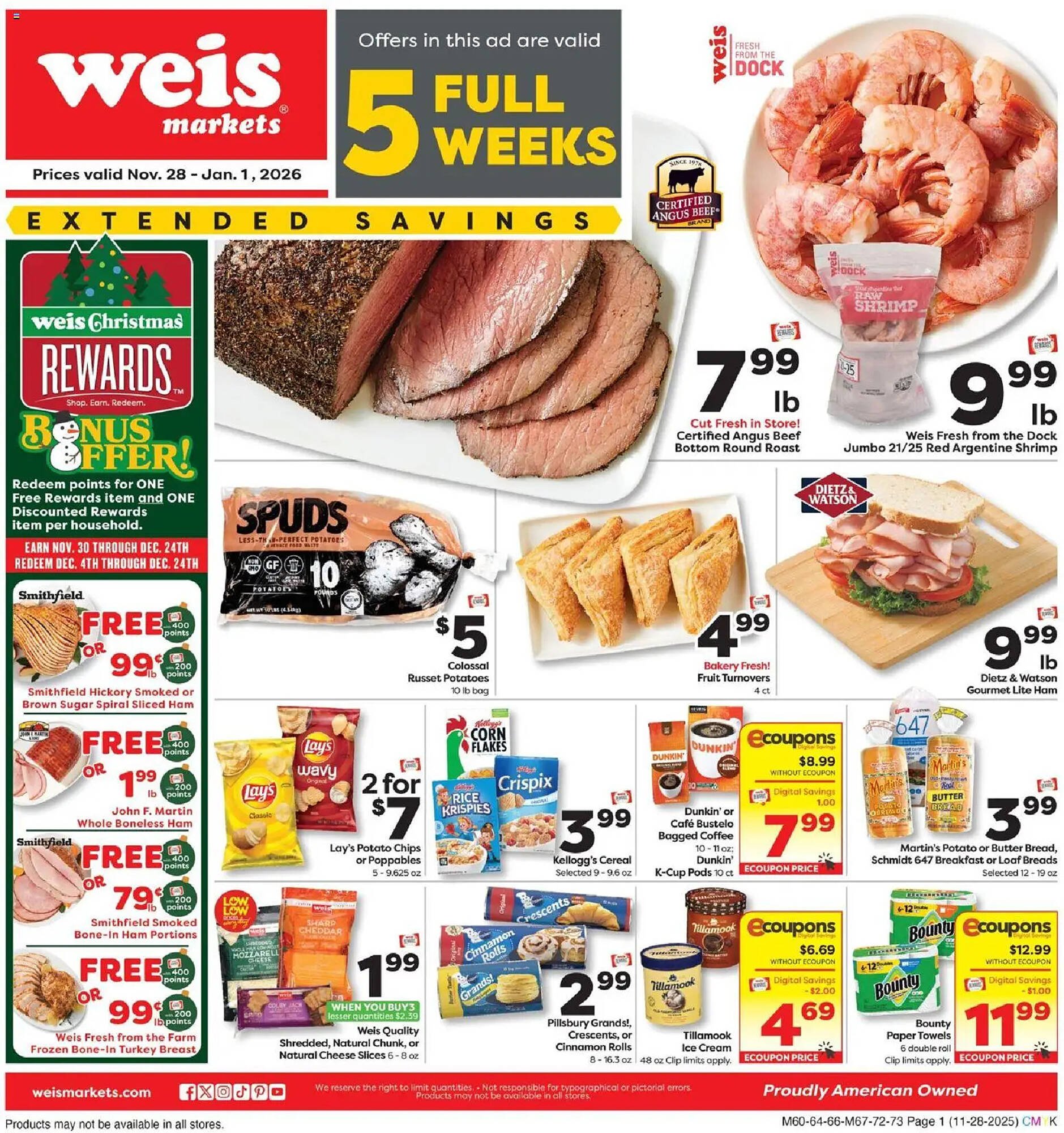 Weis Markets weekly ad