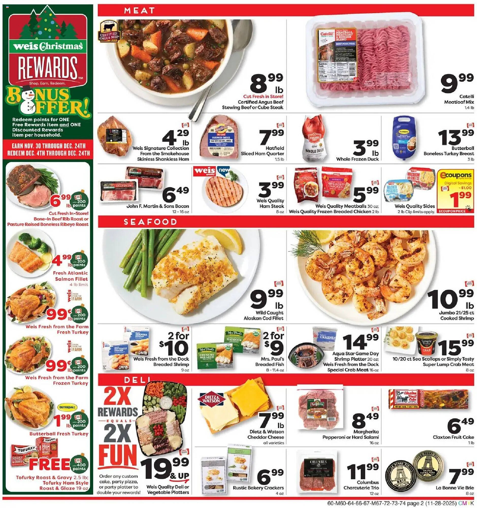Weis Markets weekly ad