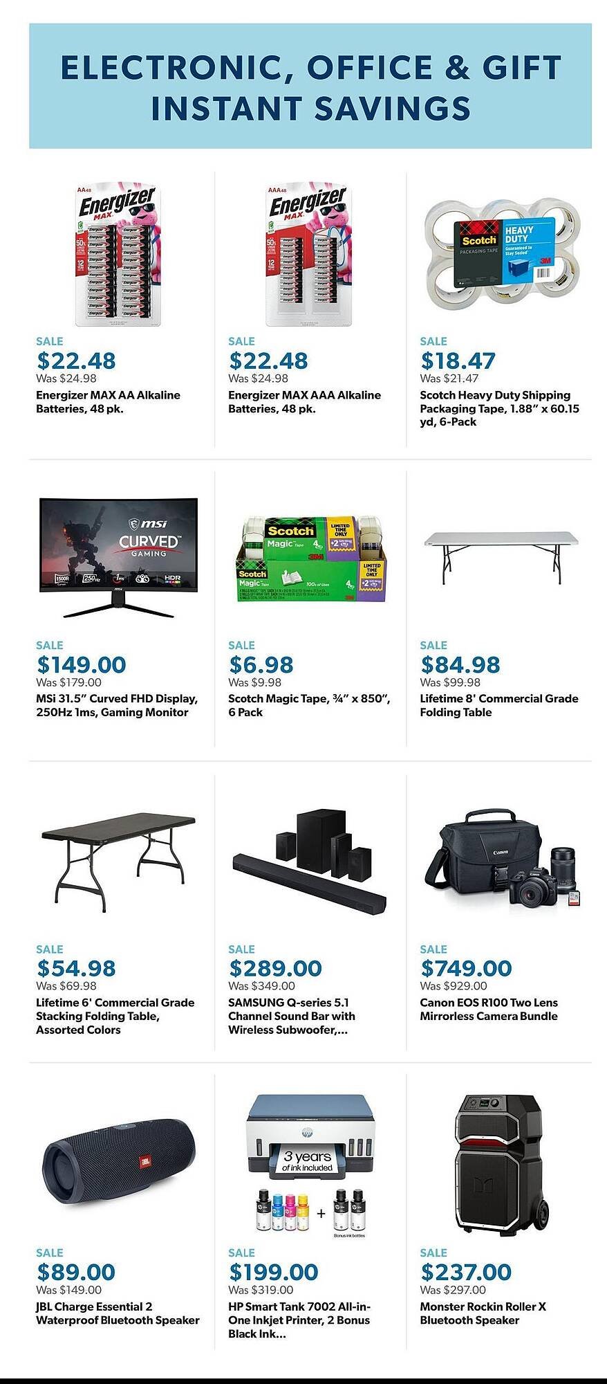 Sam&#039;s Club weekly ad