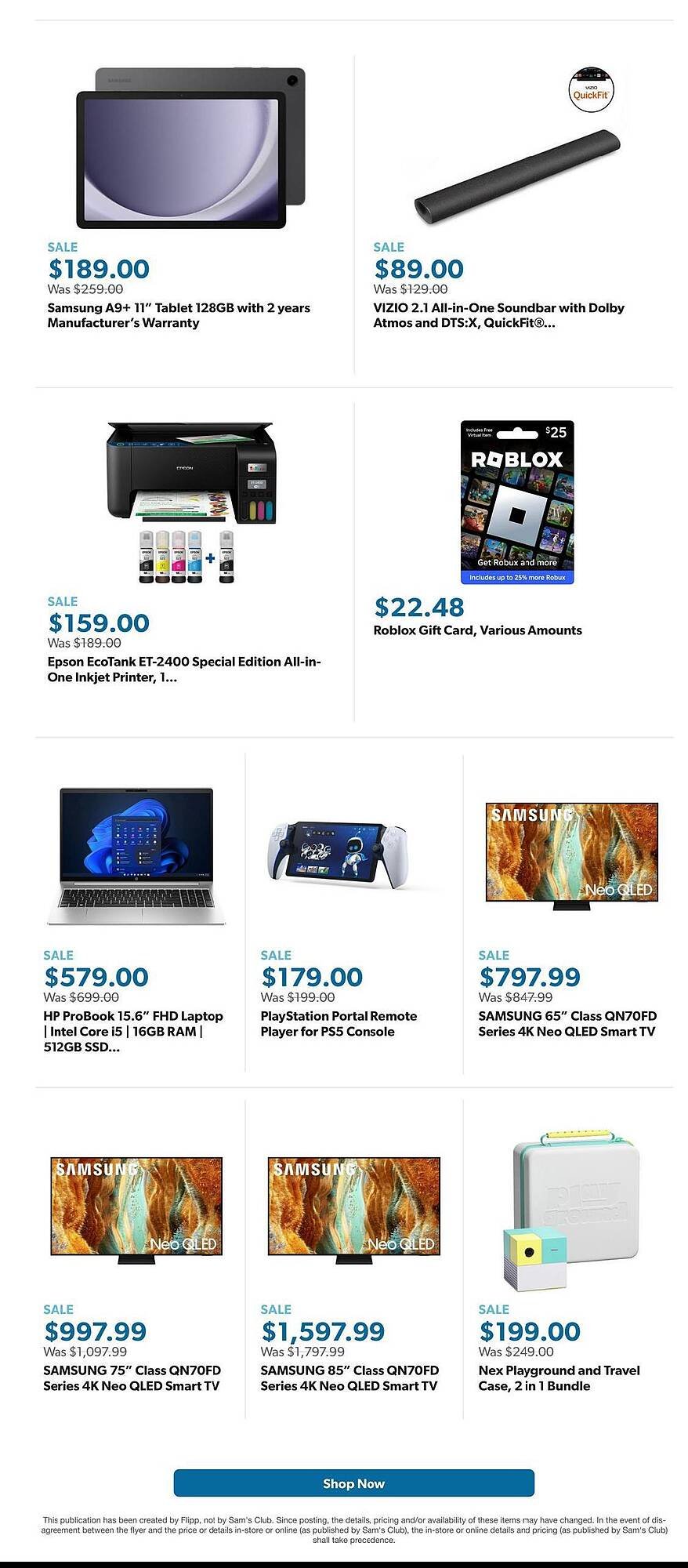 Sam&#039;s Club weekly ad