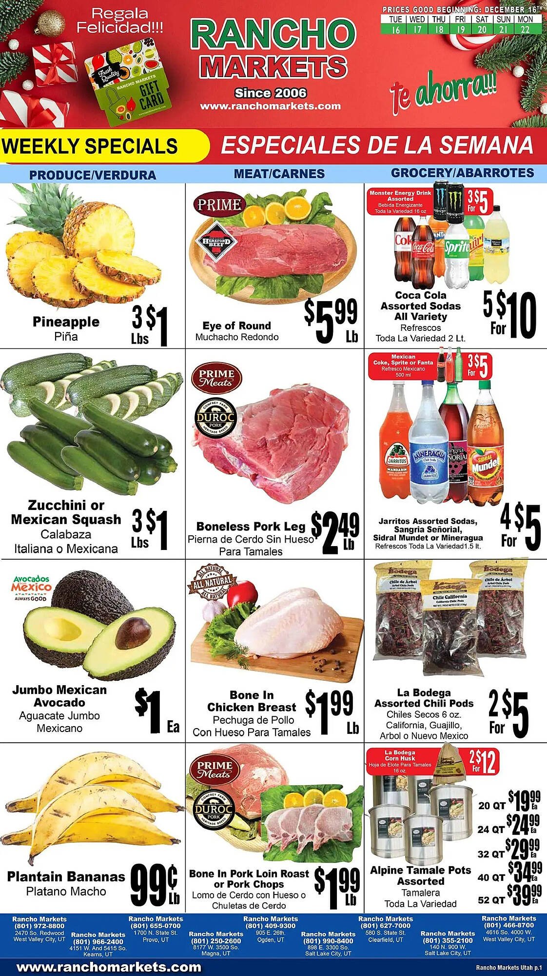 Rancho Markets weekly ad
