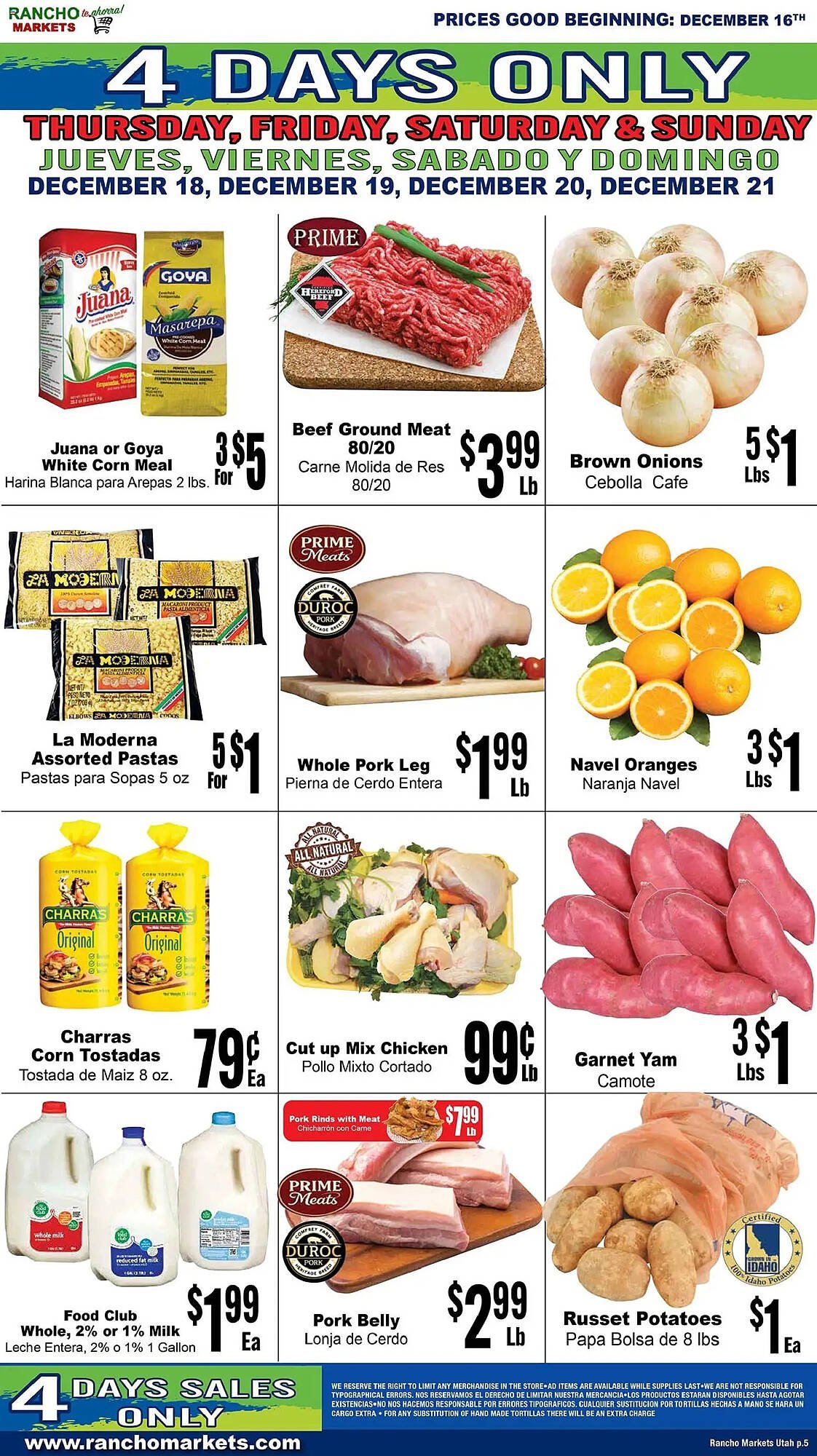 Rancho Markets weekly ad