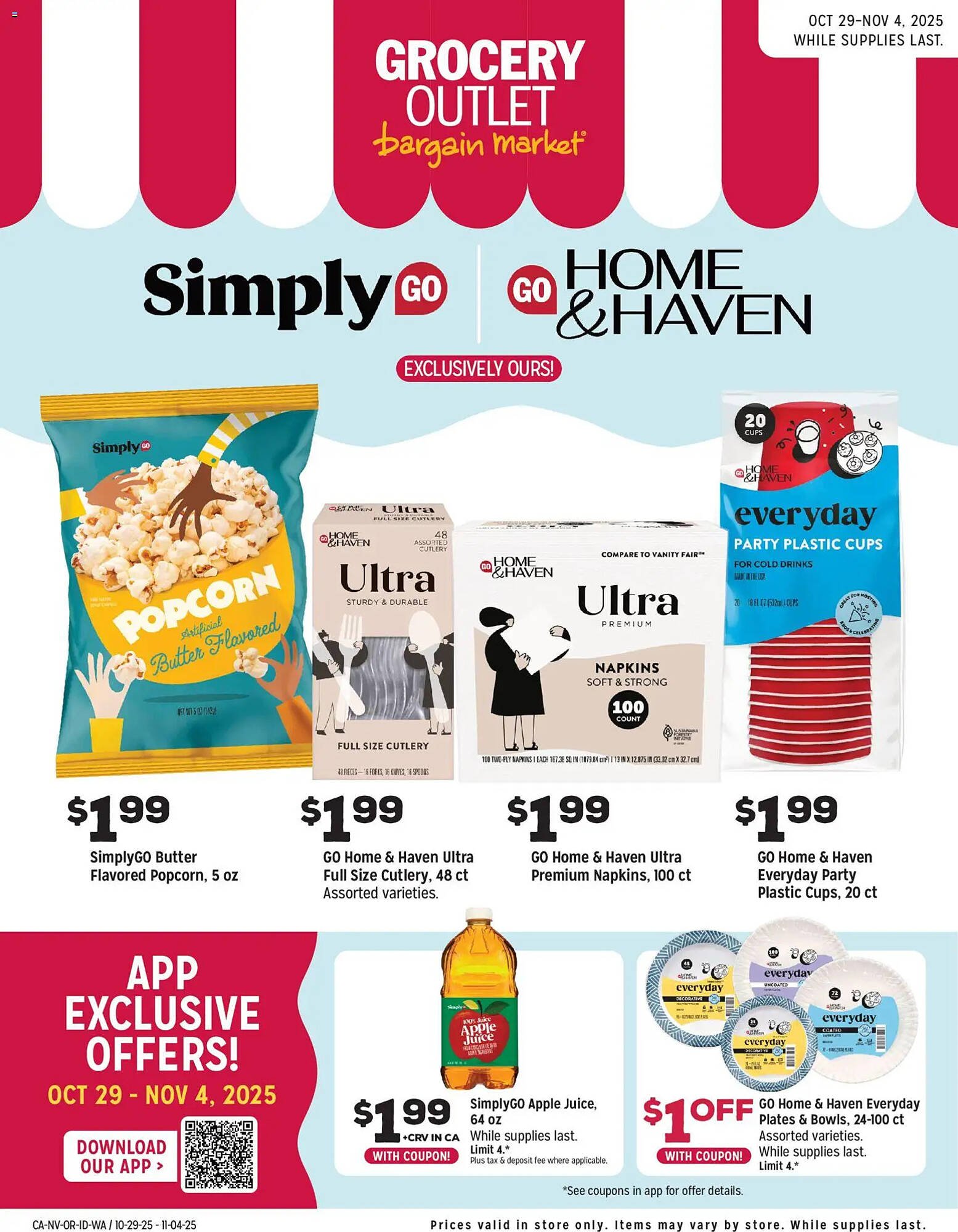 Grocery Outlet weekly ad (2025-10-29 - 2025-11-04) | 1