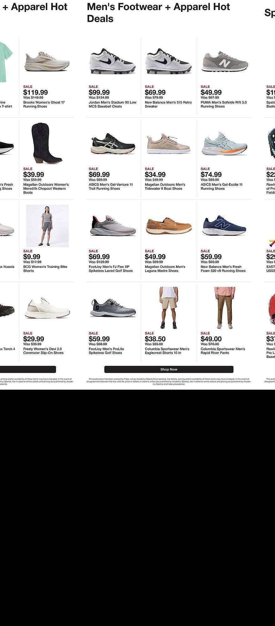 Academy weekly ad