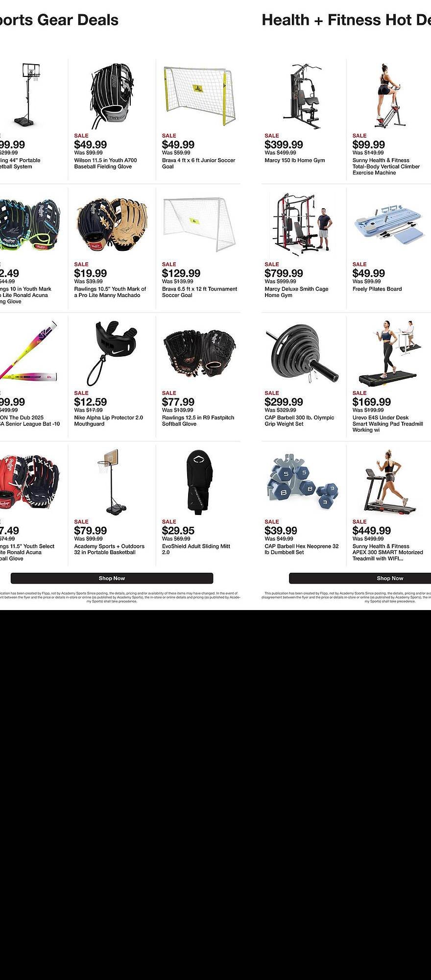 Academy weekly ad