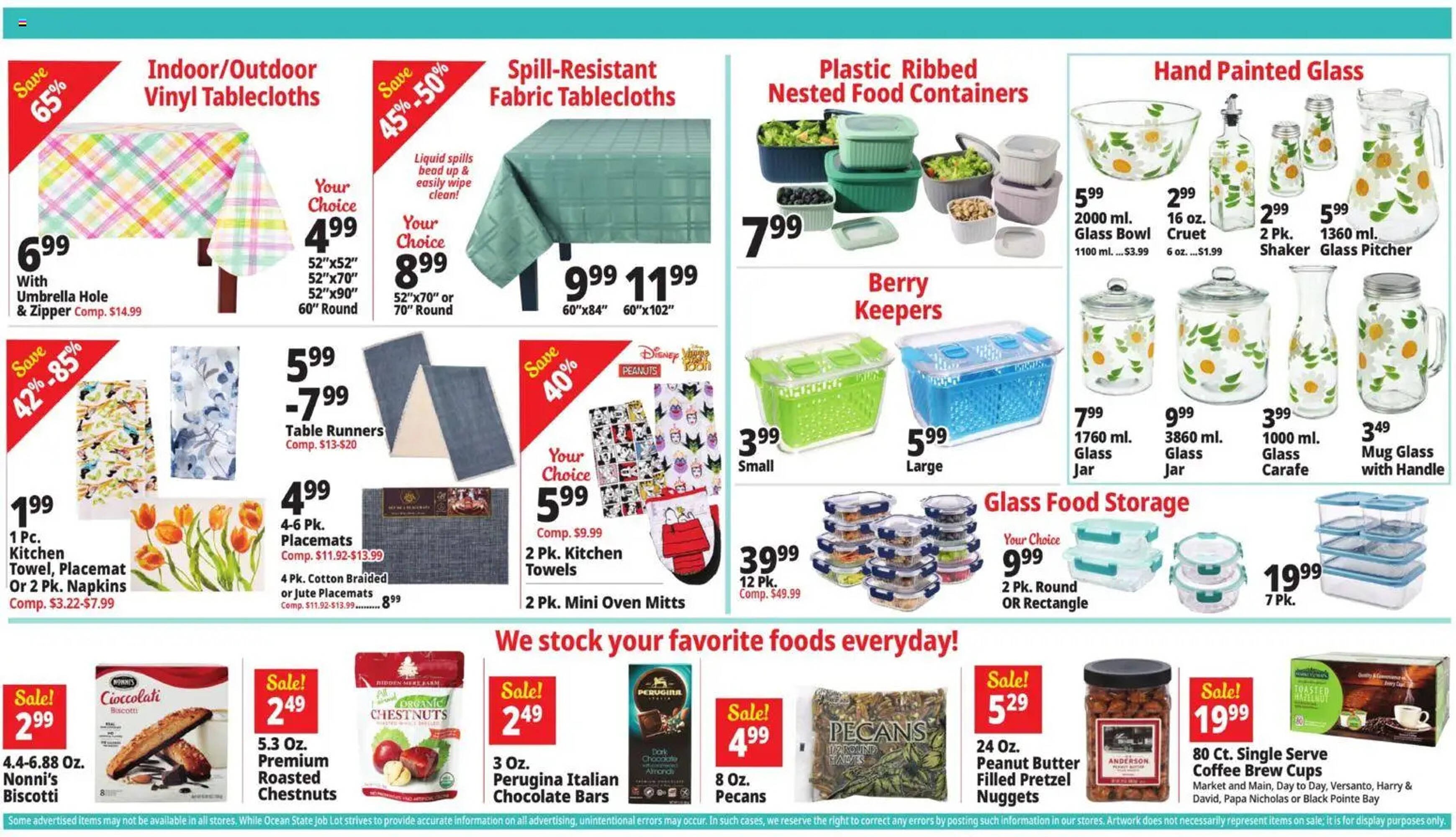 Ocean State Job Lot flyer