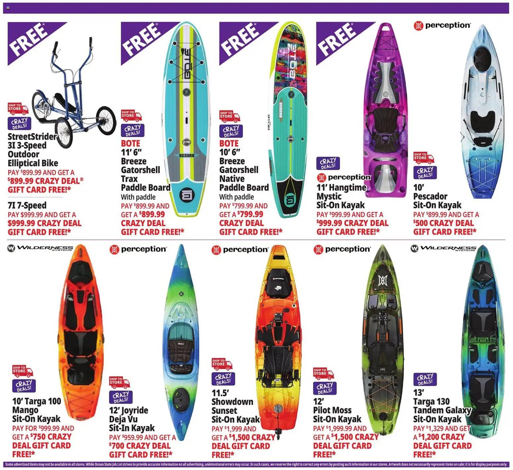 Ocean State Job Lot flyer