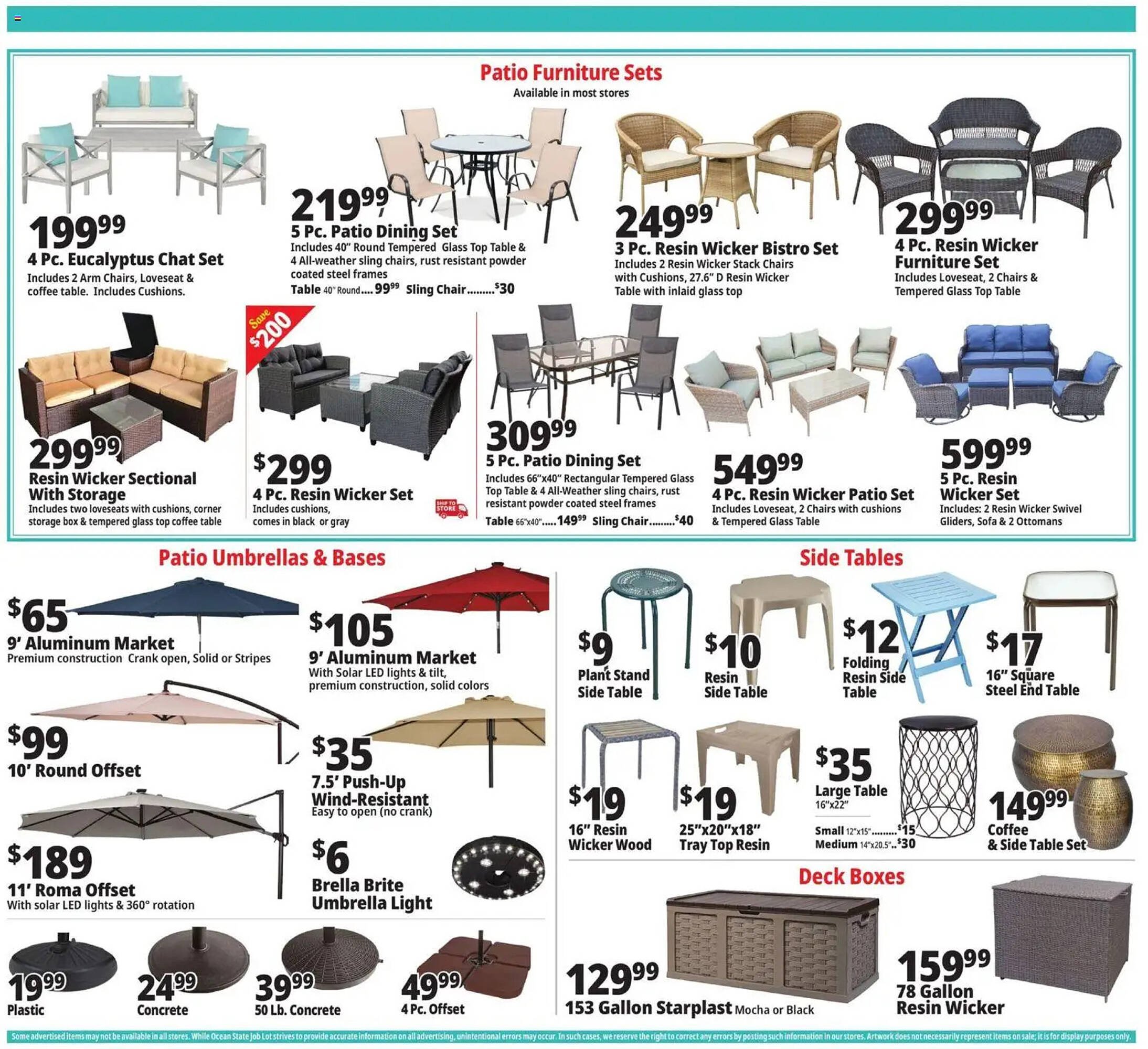 Ocean State Job Lot flyer