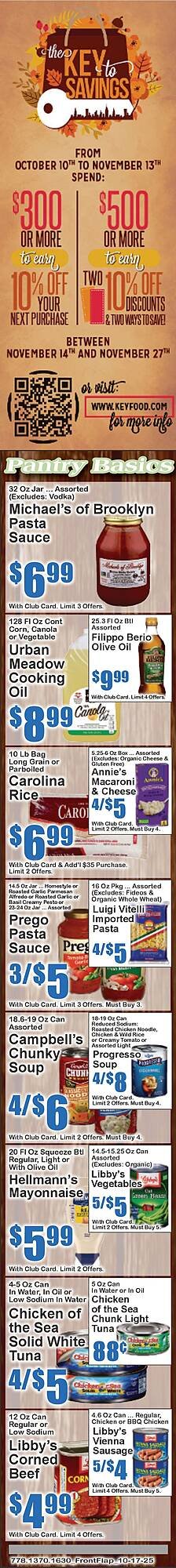 Key Food circular (2025-10-17 - 2025-10-31) | 2