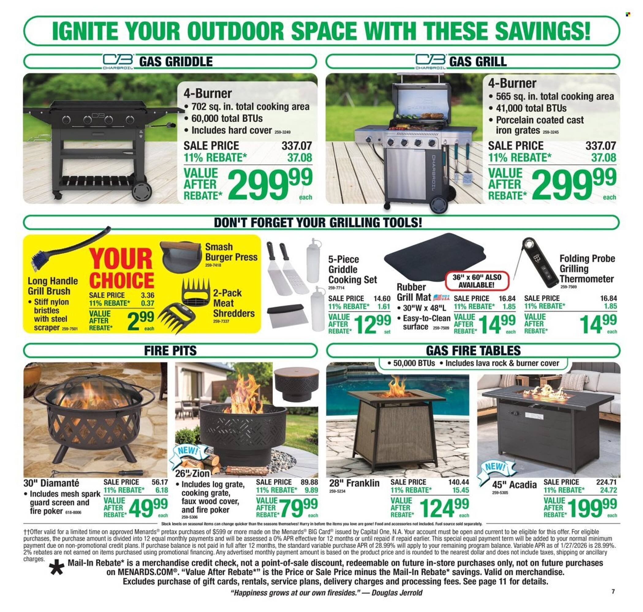 Menards weekly ad