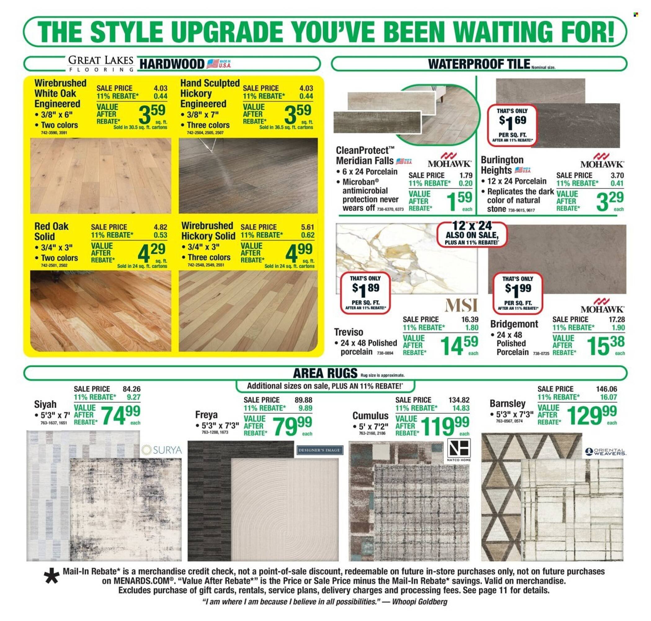 Menards weekly ad