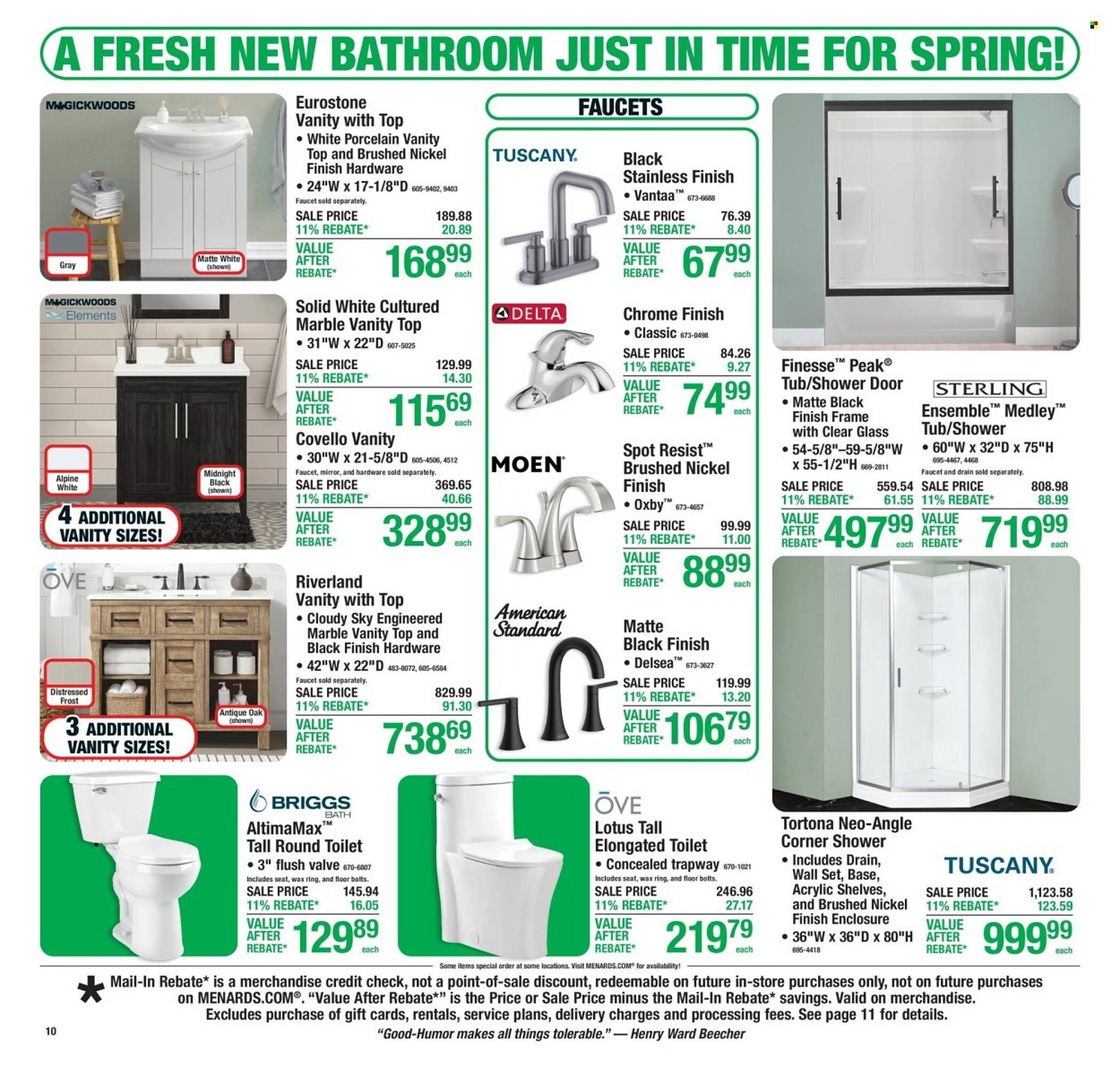 Menards weekly ad