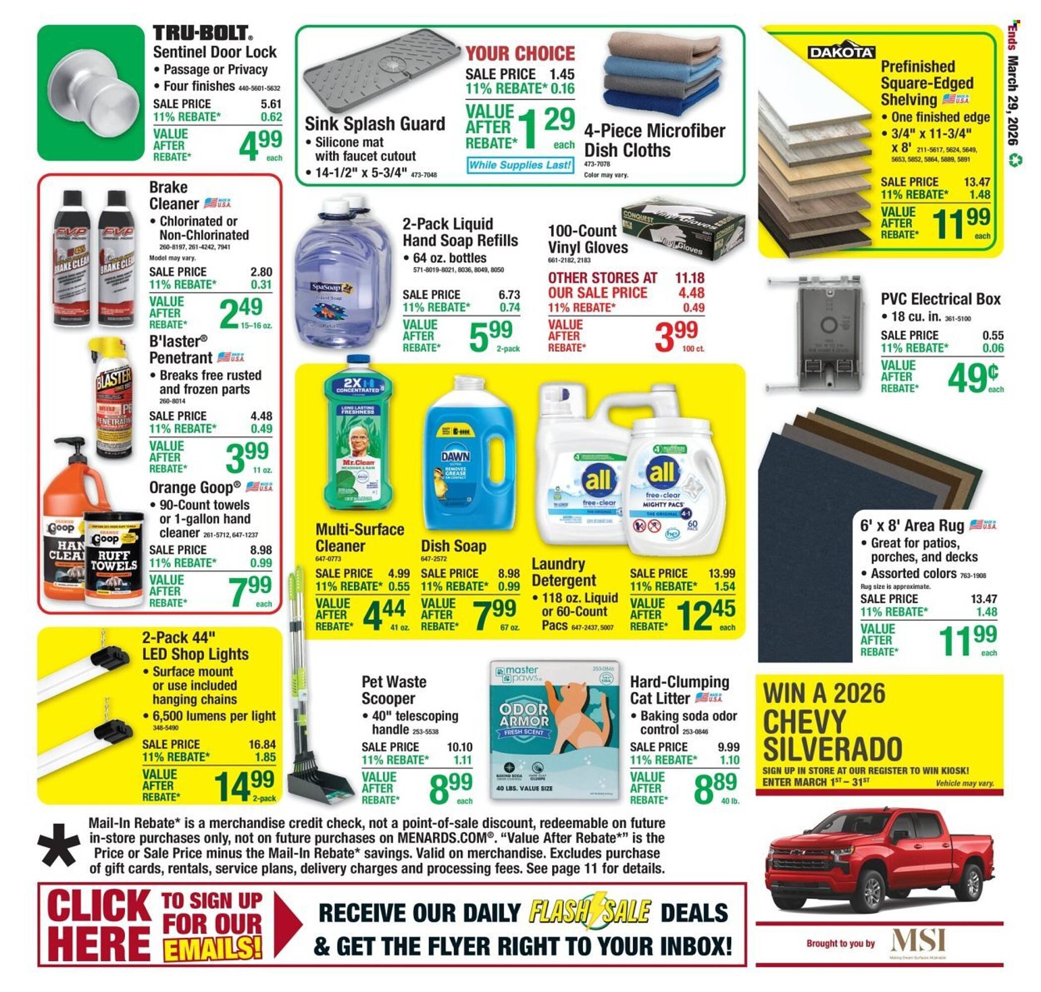 Menards weekly ad