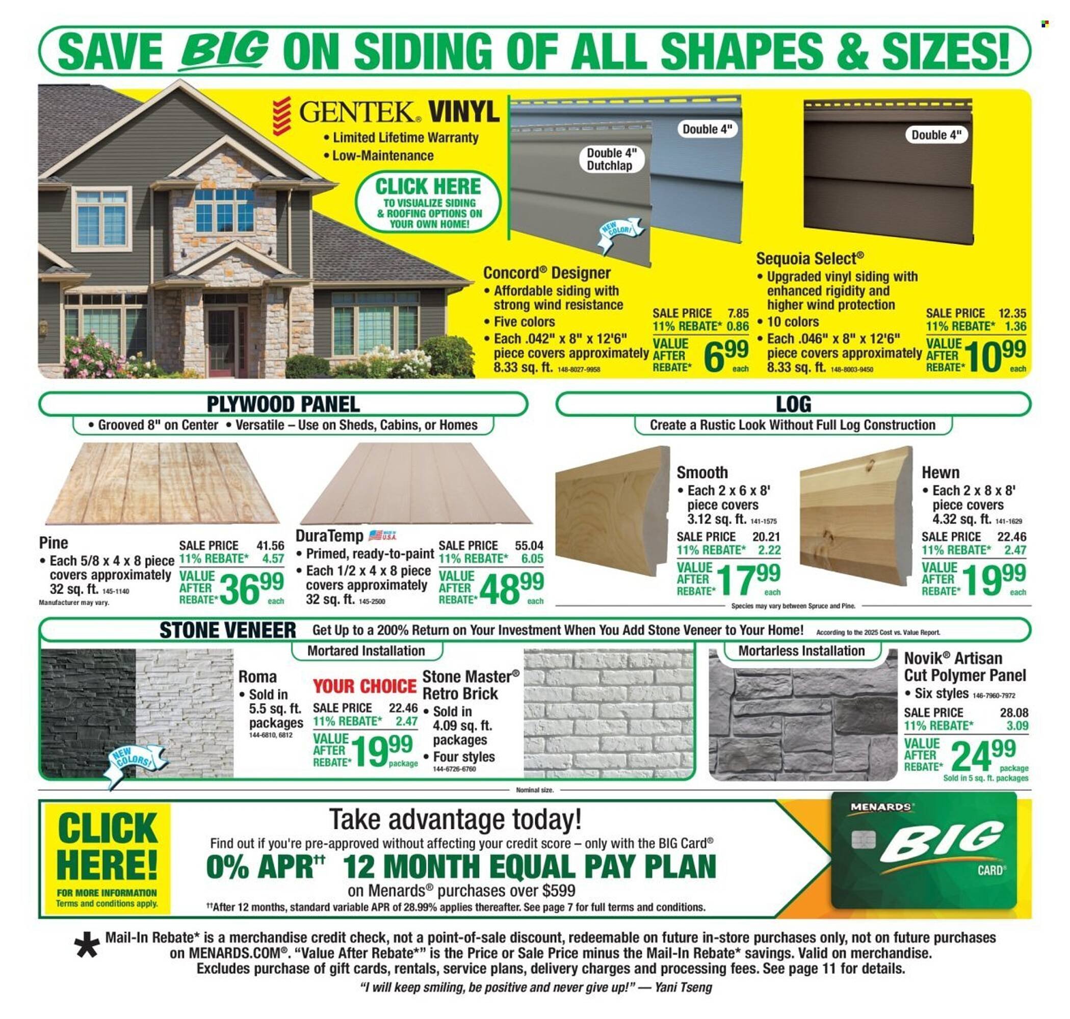 Menards weekly ad