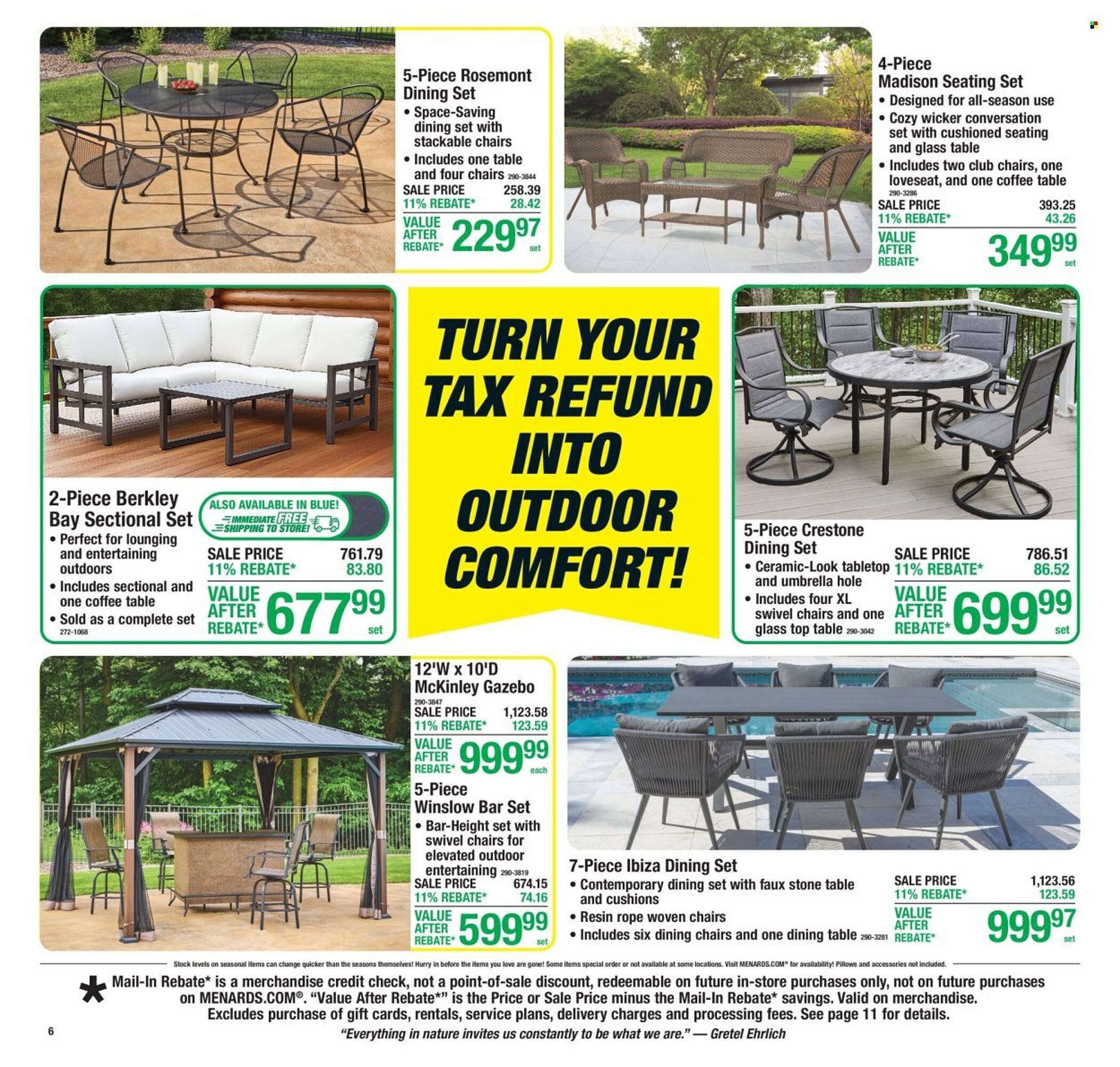 Menards weekly ad