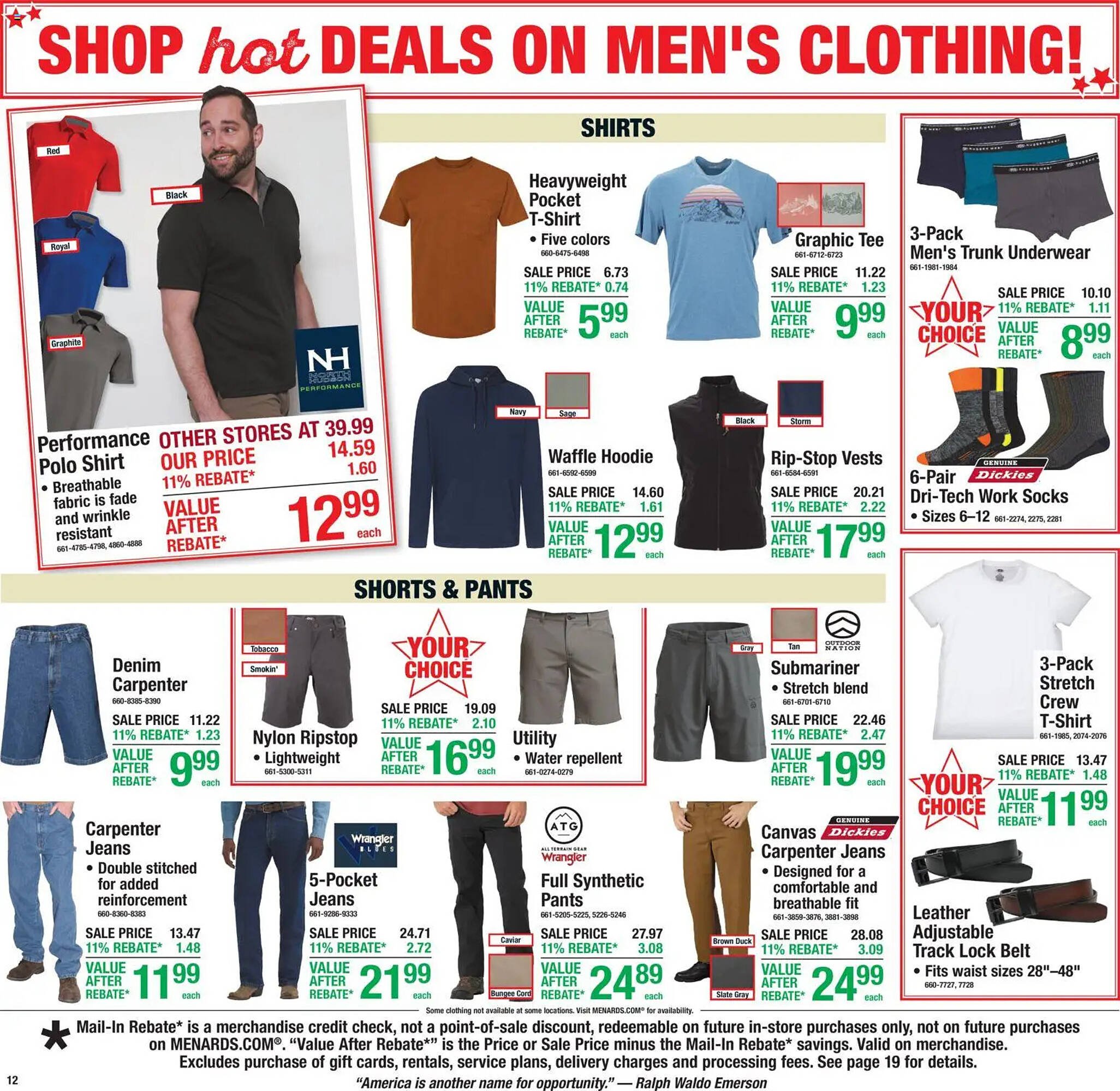 Menards weekly ad