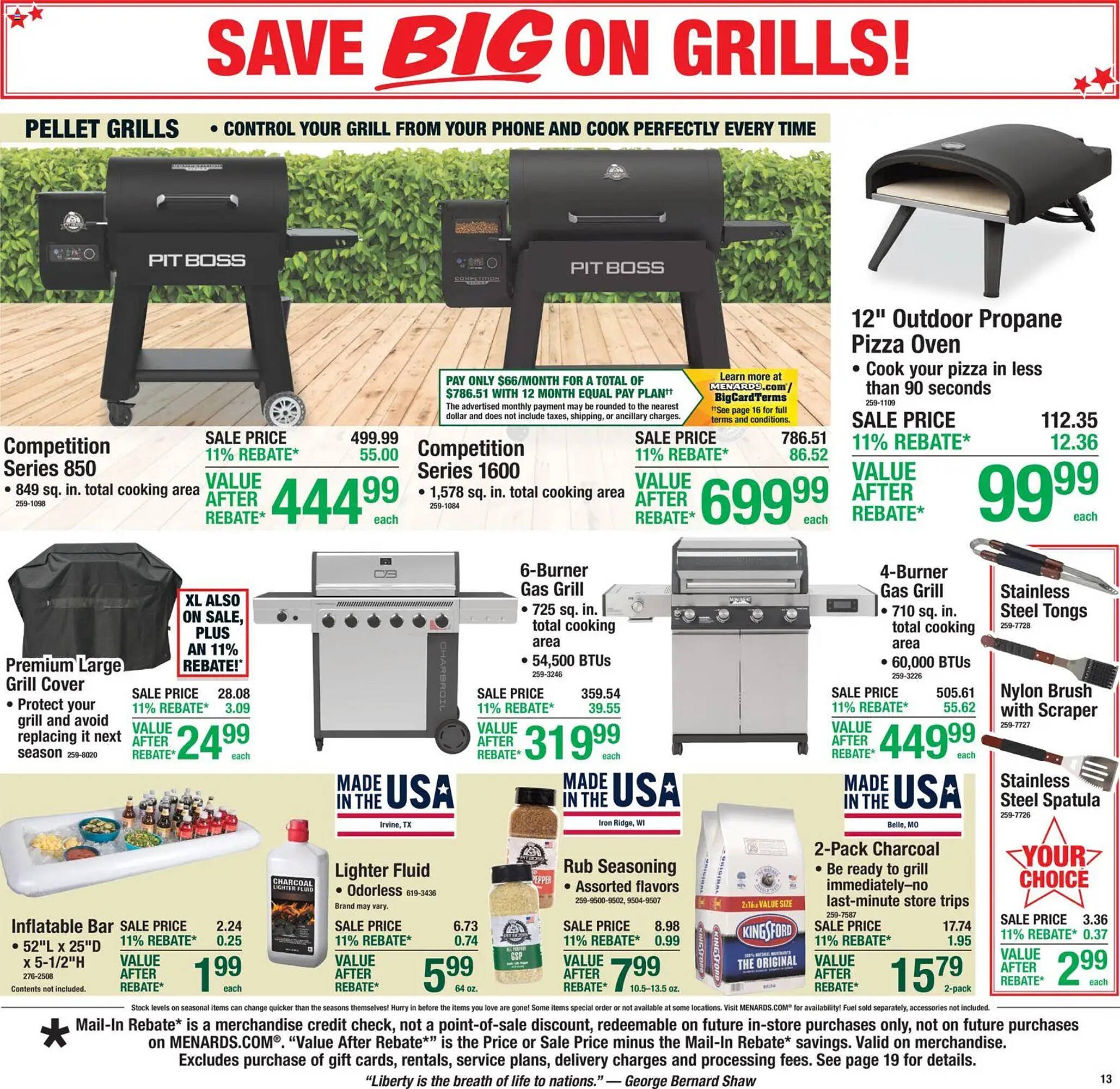 Menards weekly ad