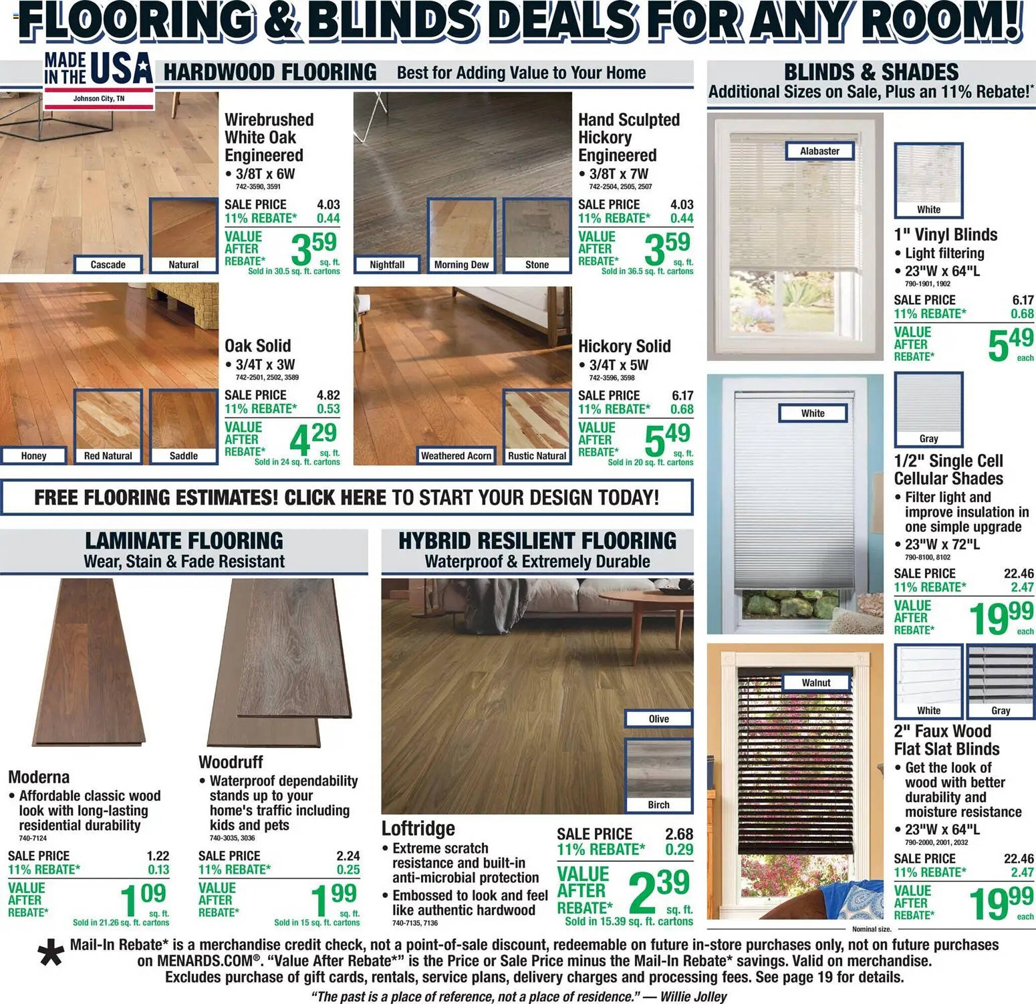 Menards weekly ad